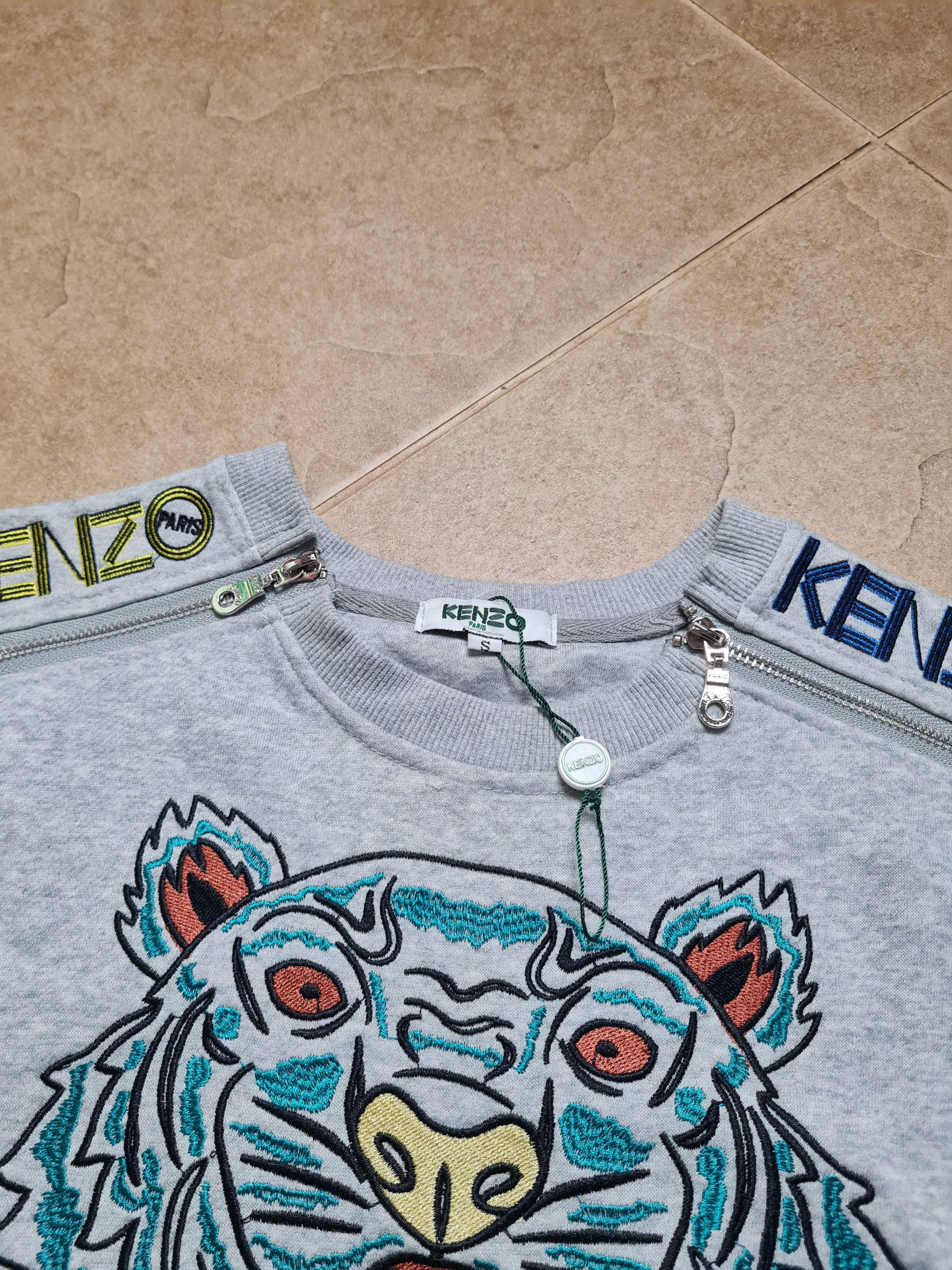 Kenzo Womens Sweatshirt KENZO big Logo Tiger Eyes Crewneck Jungle Size S / US 4 / IT 40 - 5 Thumbnail