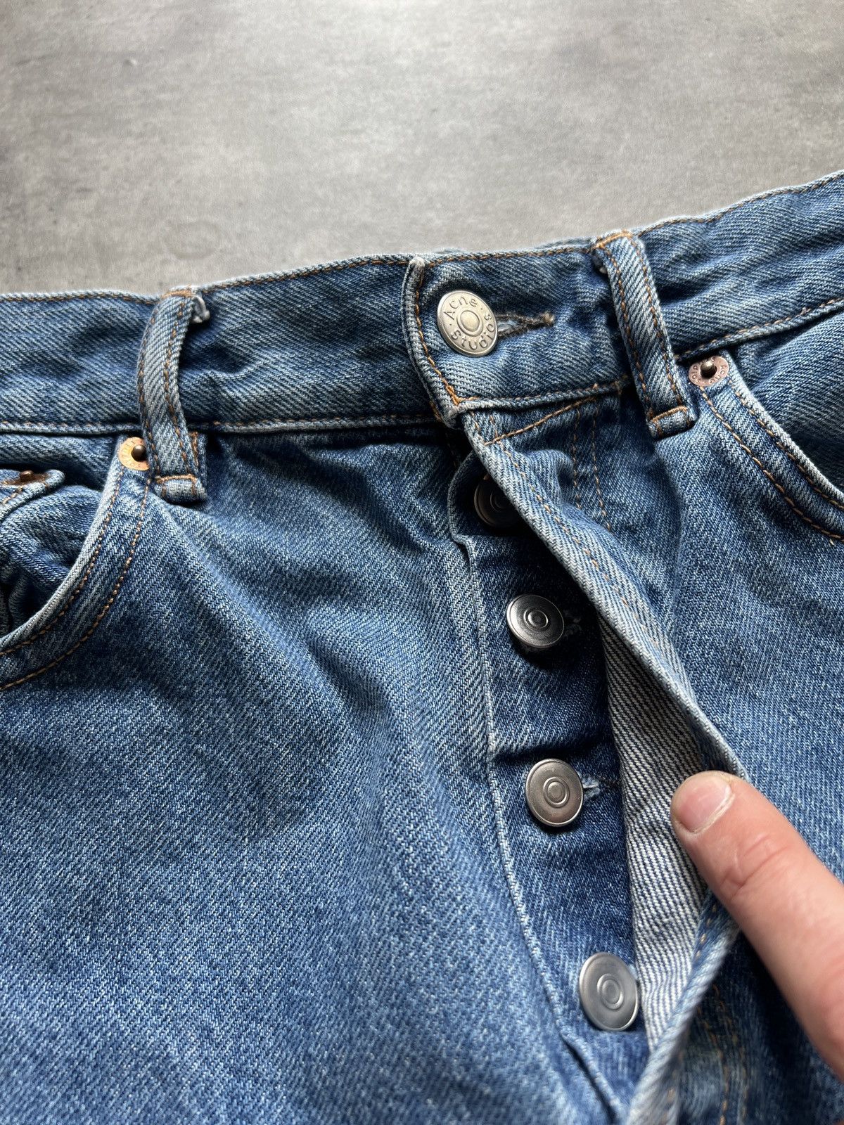 Acne Studios Acne Studios 2021 F Dark Blue Trash buggy jeans pants Size US 32 / EU 48 - 6 Thumbnail