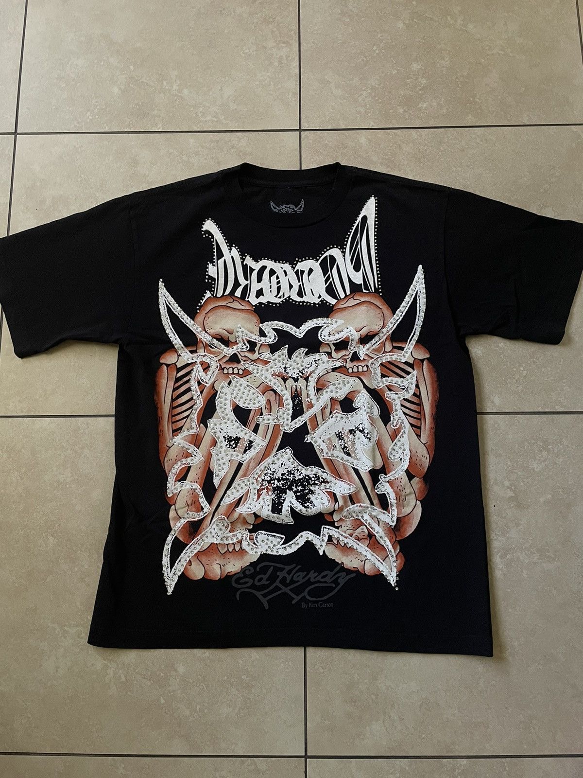Ed Hardy ken carson ed hardy tee complexcon exclusive Size US M / EU 48-50 / 2 - 1 Thumbnail