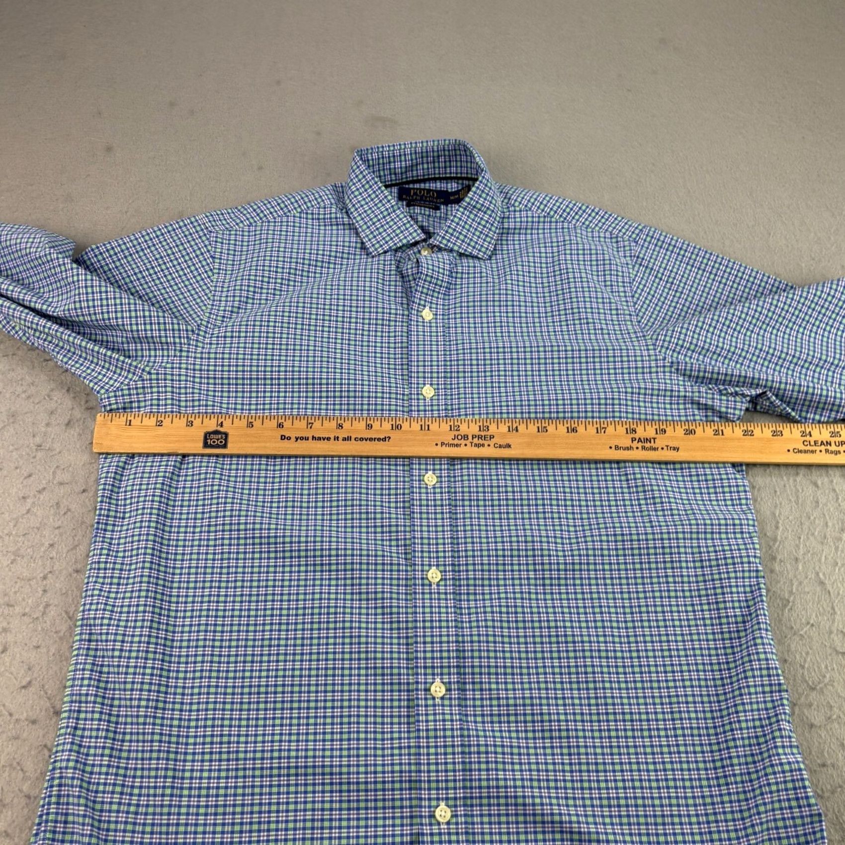 Polo Ralph Lauren Polo Ralph Lauren Performance Shirt Mens M Blue Plaid Button-Up Stretch Shirt Size US M / EU 48-50 / 2 - 5 Thumbnail