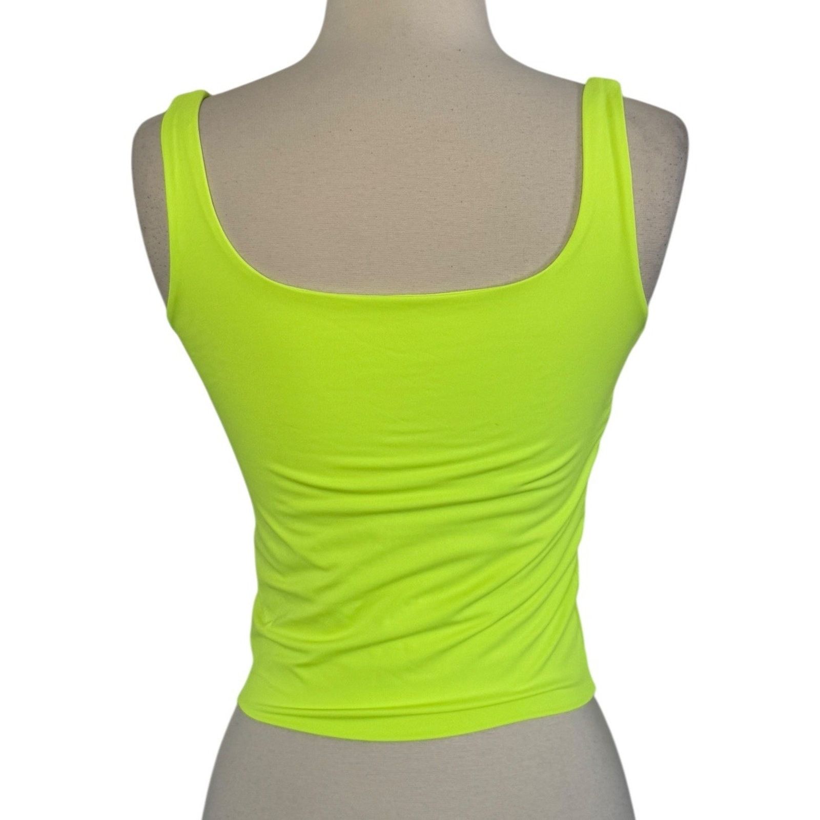 Other BITE IT! Neon Fluorescent Yellow Tank Crop Top Punk Festival Size S / US 4 / IT 40 - 5 Thumbnail