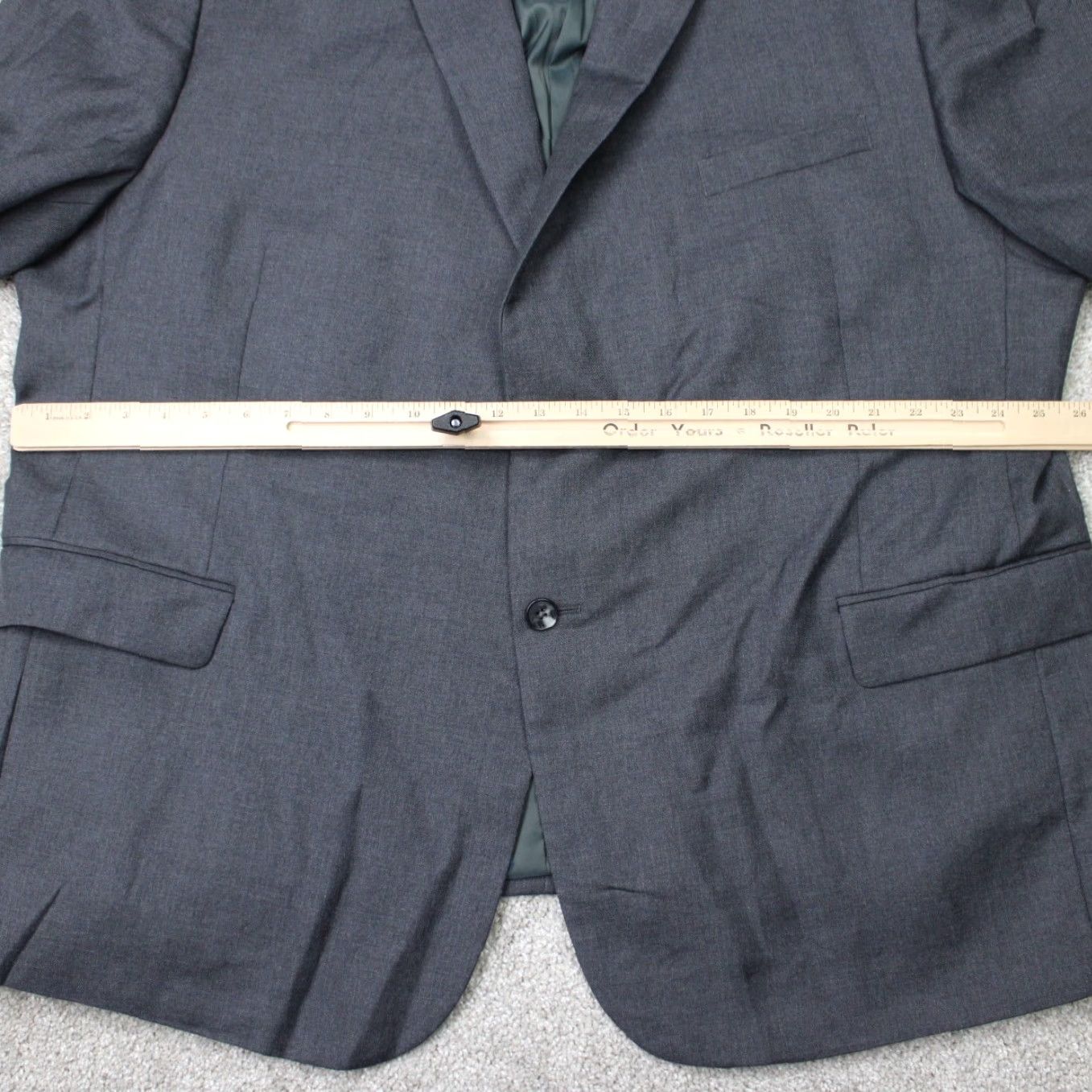 Jos. A. Bank Jos. A. Bank Blazer Mens 54 Regular Gray Wool Tweed 2 Button Notch Lapel 100% Wool Regular Fit Sports Jacket Boys Girls Mens? Size 54R - 4 Thumbnail