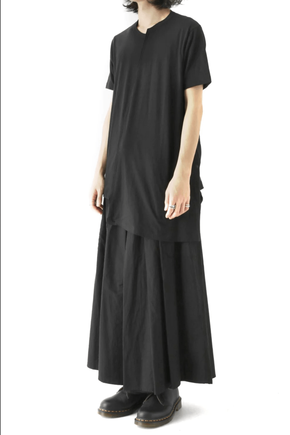 Pantalon De Jupe Irrégulier Hakama Pour Homme - Jambes Larges