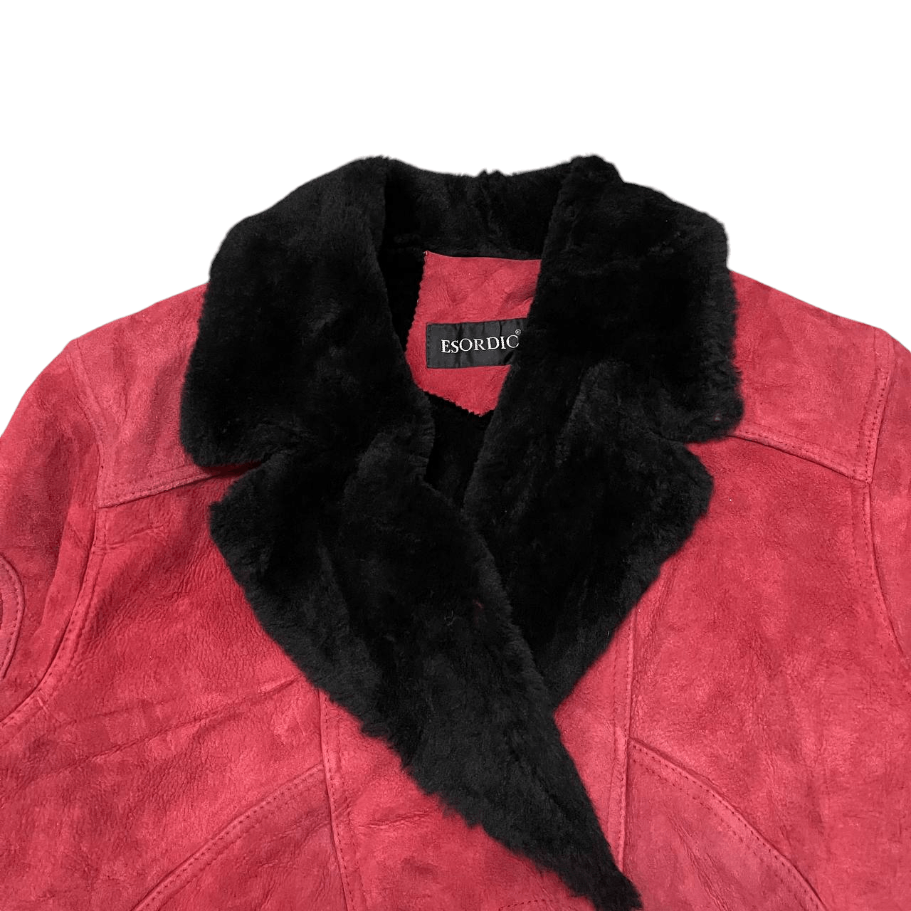 Japanese Brand Vintage Esordio Leather Jacket Shearling Cropped Size US M / EU 48-50 / 2 - 2 Thumbnail