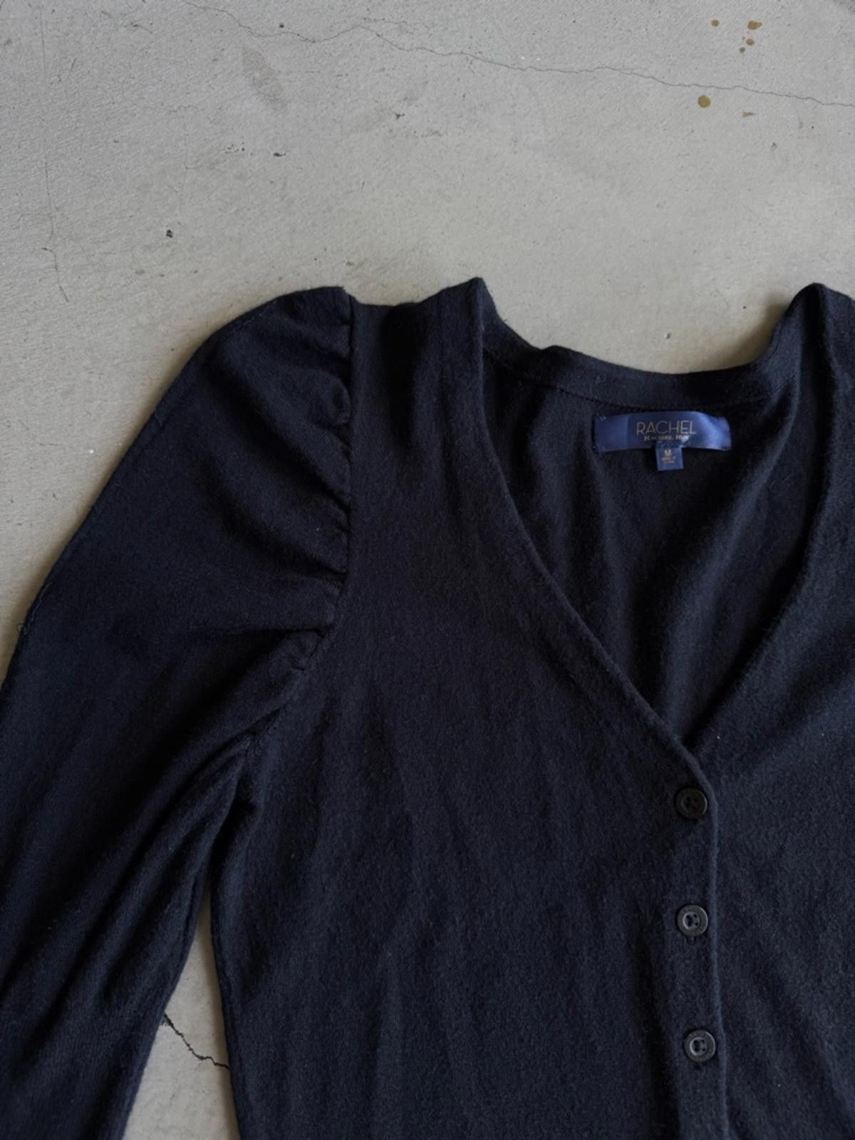 Other Rachel Roy / Sadie Duster Cardigan / Black / Button Front Size M / US 6-8 / IT 42-44 - 3 Thumbnail