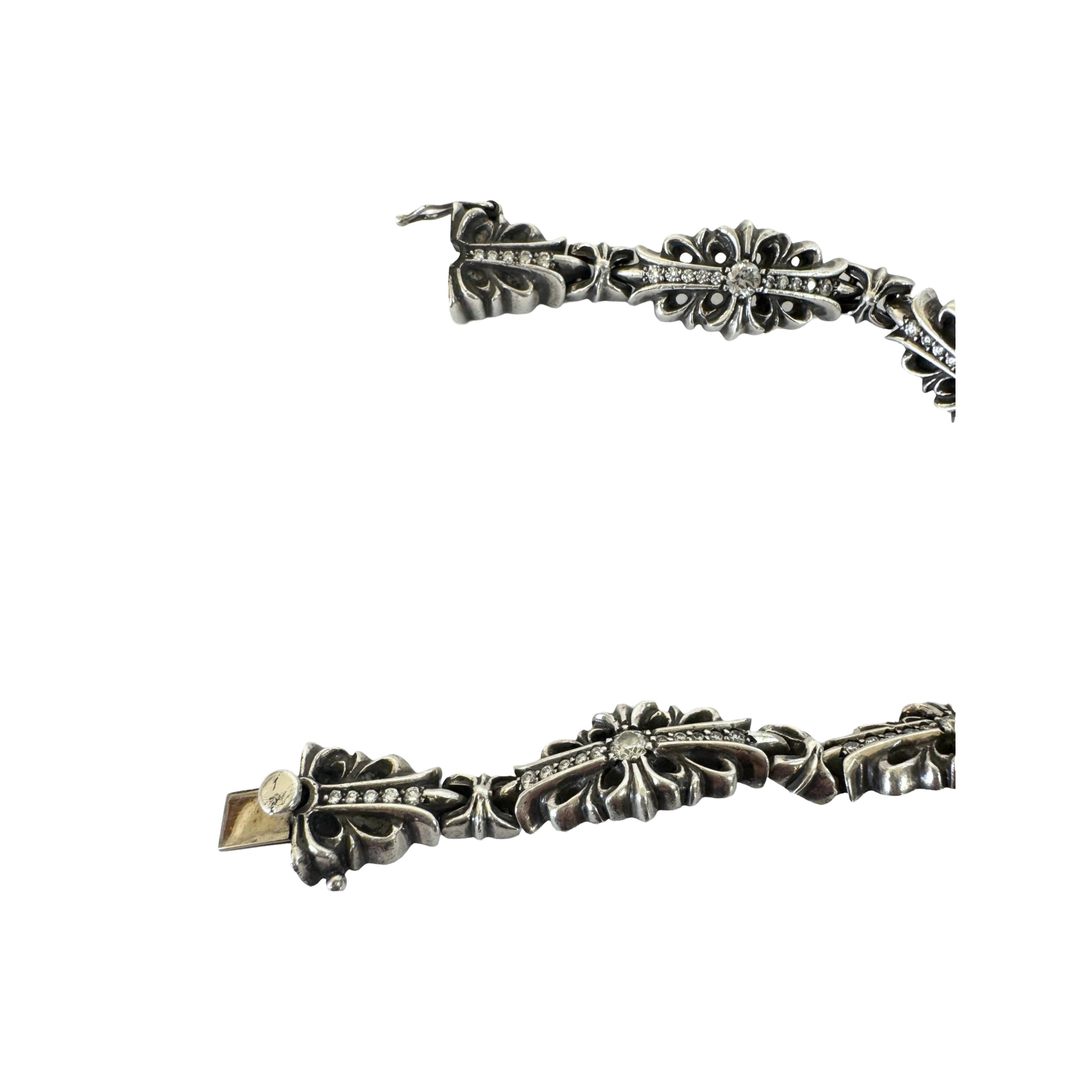 Chrome Hearts Chrome Hearts Diamond Flare Floral Cross 6 Link Size ONE SIZE - 17 Thumbnail