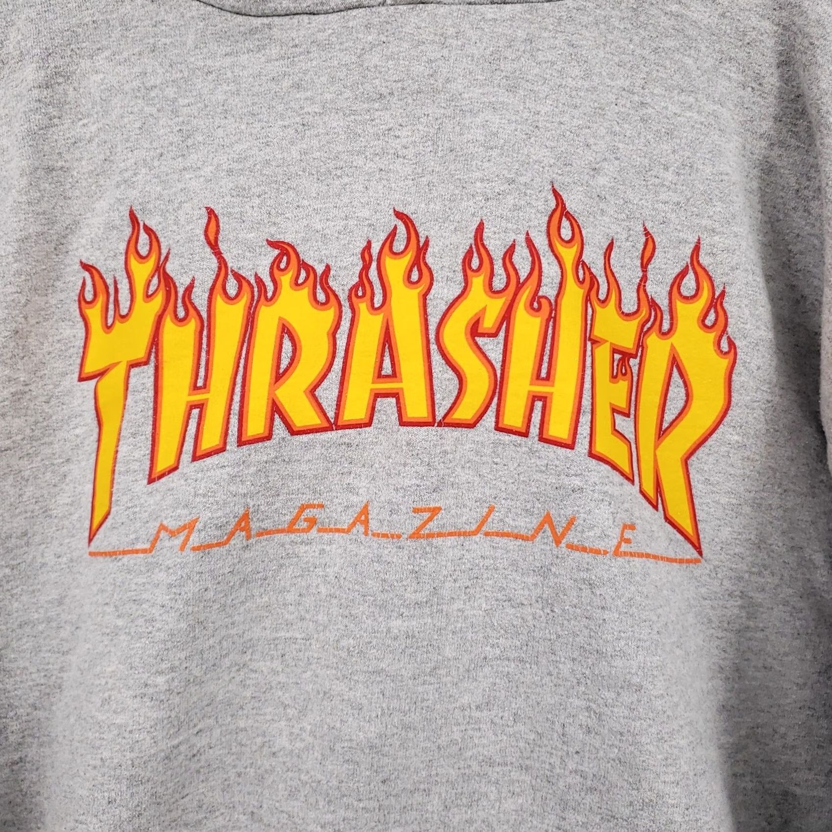 Thrasher Thrasher Hoodie Mens S Small Gray Pullover Sweatshirt Logo Skateboarding 90s Size US S / EU 44-46 / 1 - 4 Thumbnail