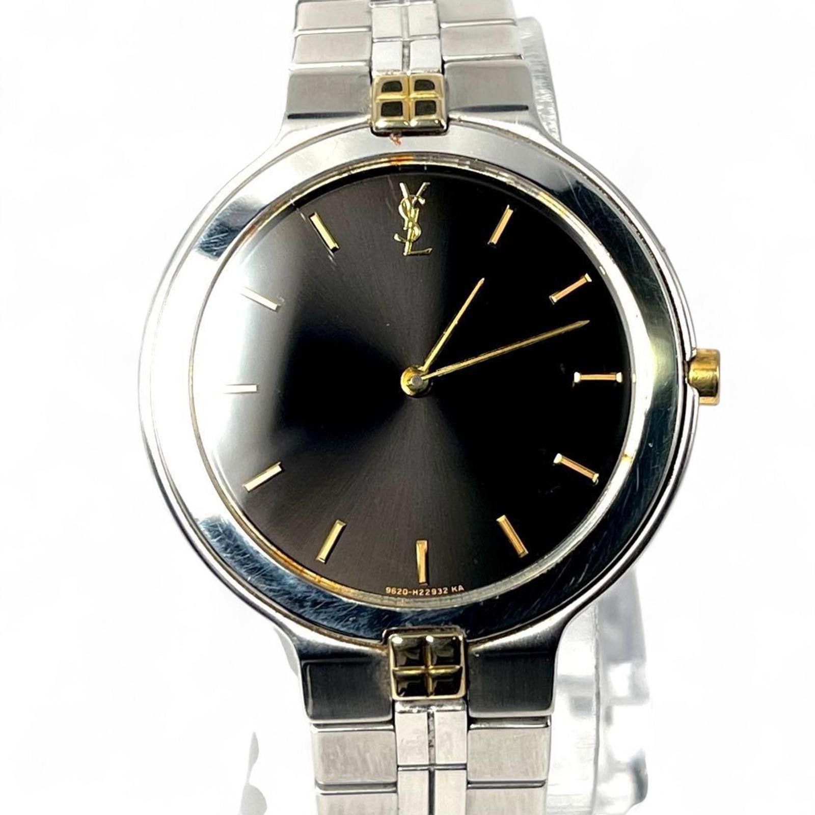 Yves Saint Laurent Yves Saint Laurent - Vintage Silver and Gold Watch Size ONE SIZE - 2 Thumbnail