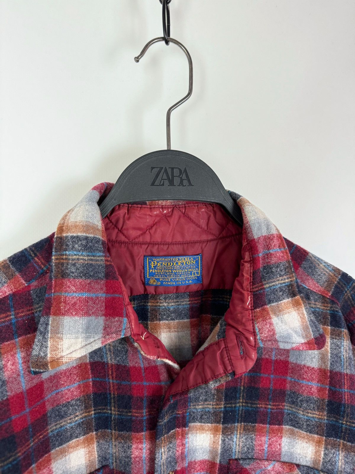 Flannel × Pendleton × Vintage 60-70s Vintage Pendleton Flannel Wool Chest Pocket Shirt Size US L / EU 52-54 / 3 - 3 Thumbnail