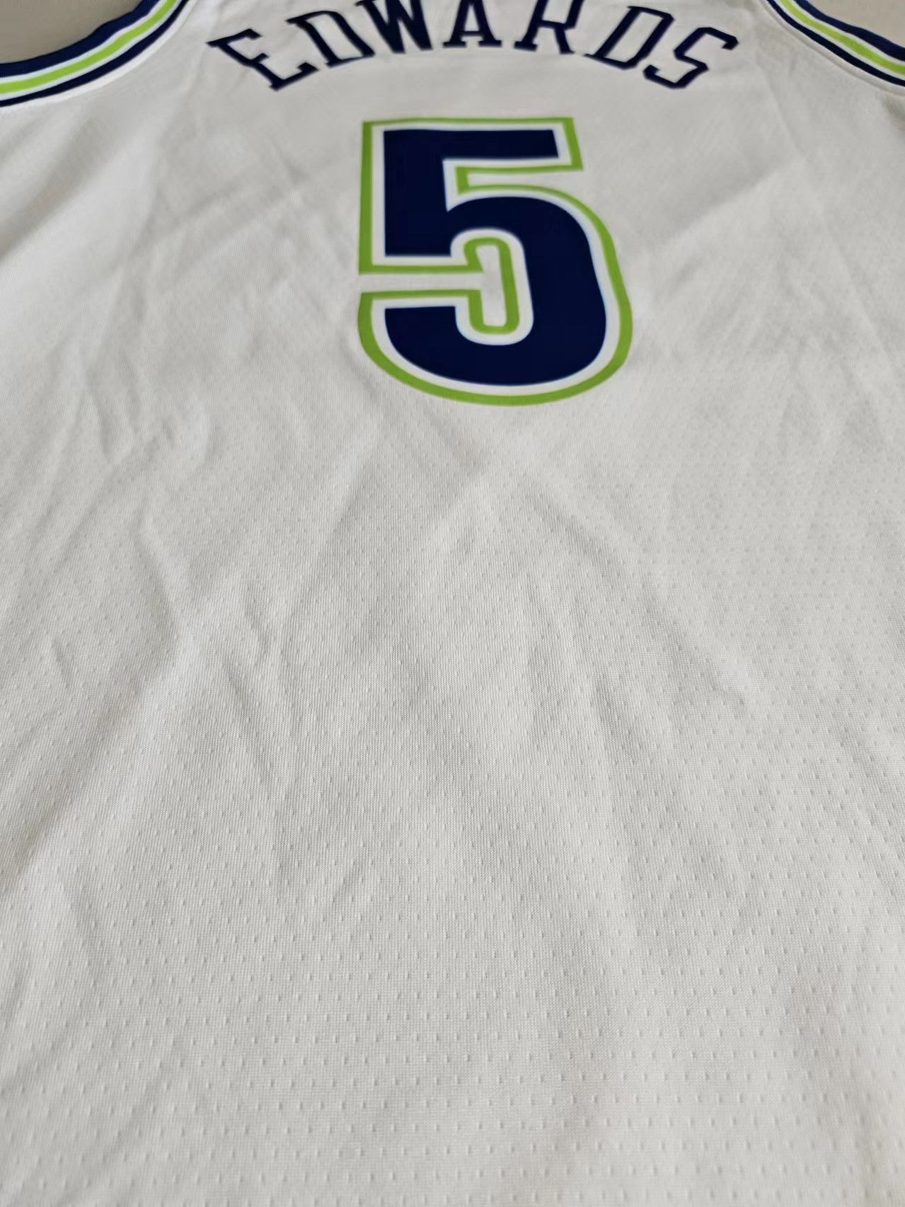 NBA Timberwolves 5 Anthony Edwards Jersey White XL Size US XL / EU 56 / 4 - 4 Thumbnail
