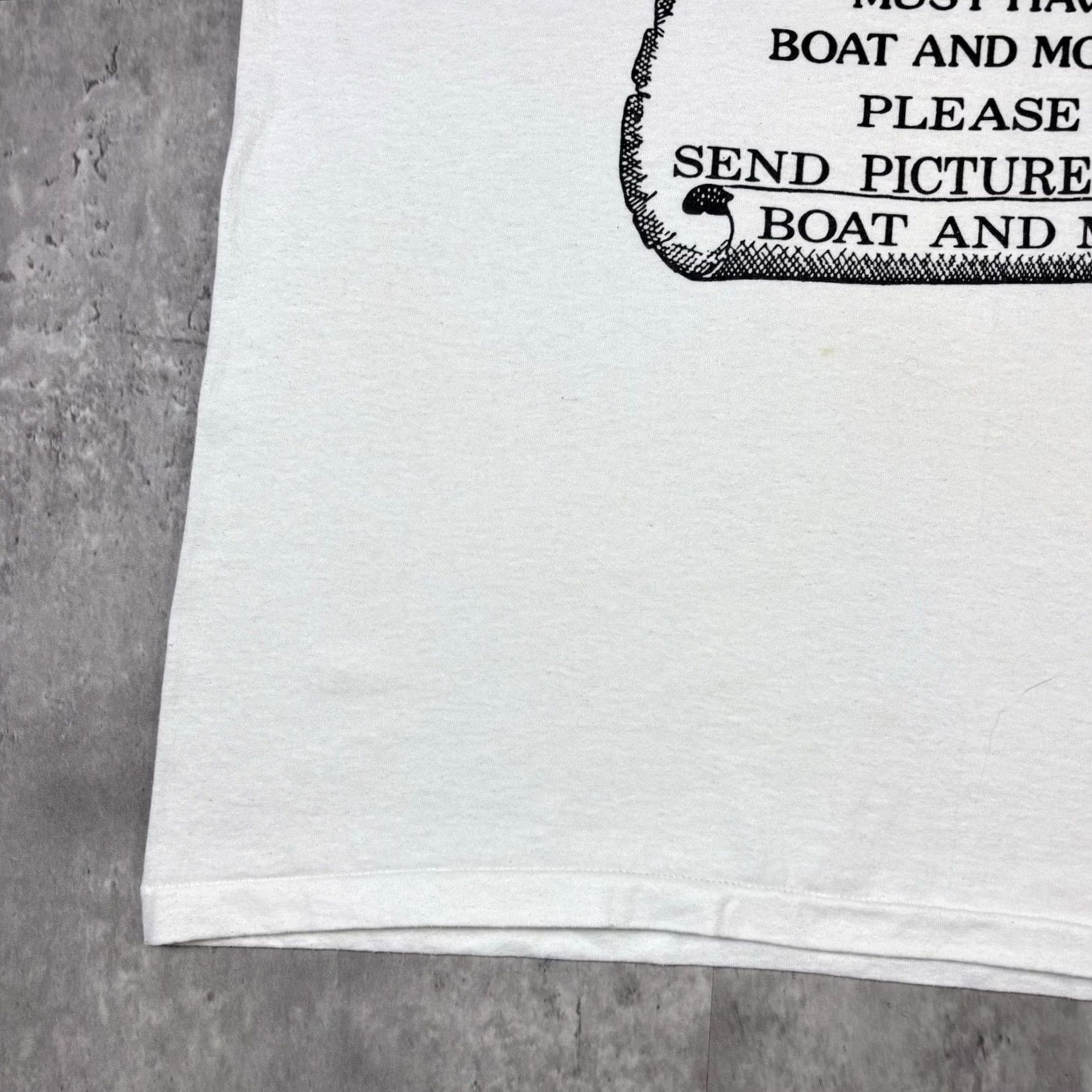 Hanes VINTAGE Hanes Funny Fishing Quote T Shirt Humor 90s Art Adult XL Mens White Size US XL / EU 56 / 4 - 8 Thumbnail