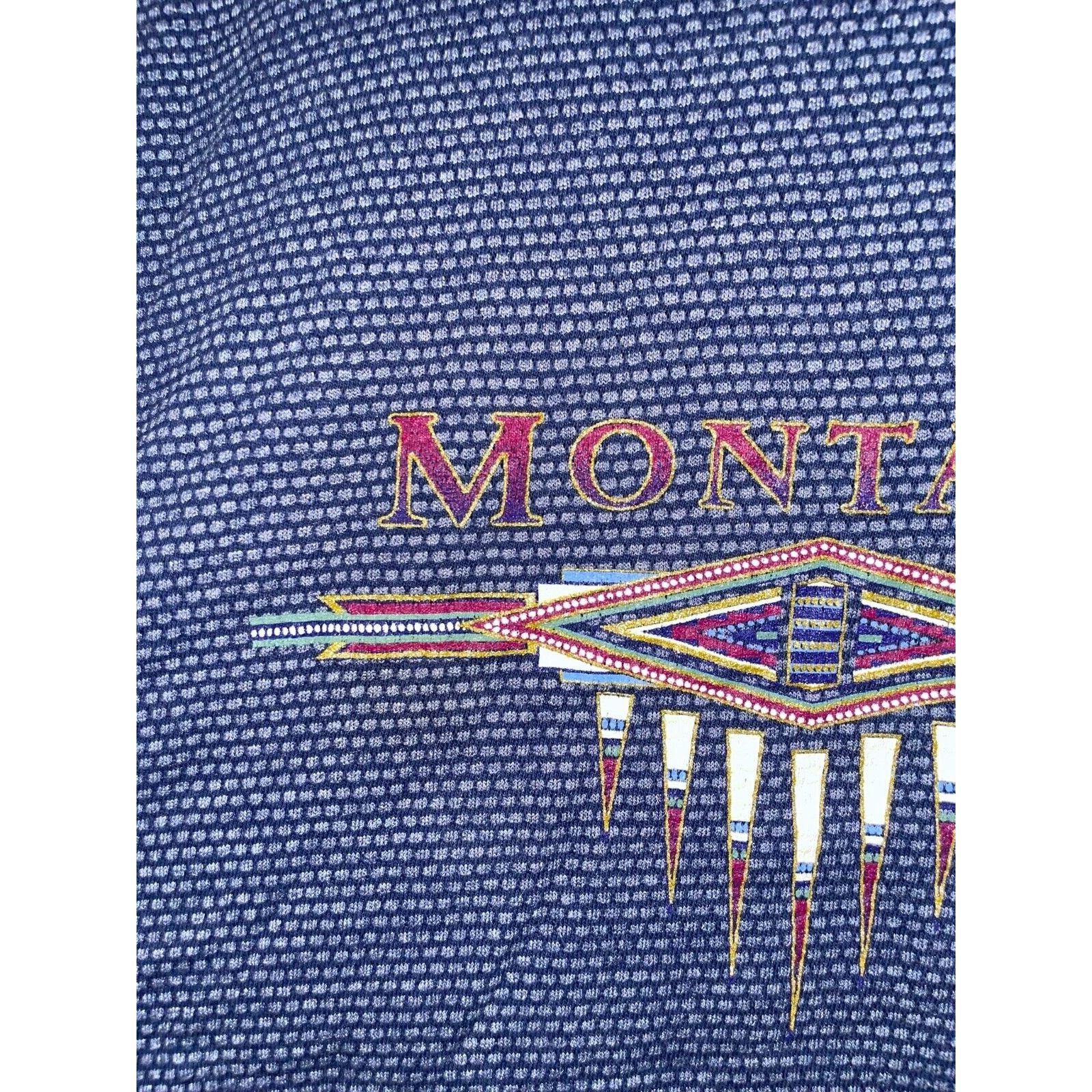 Vintage Vintage Montana Blue Shirt MT State Graphic Tee VTG 90s L Size US L / EU 52-54 / 3 - 4 Thumbnail