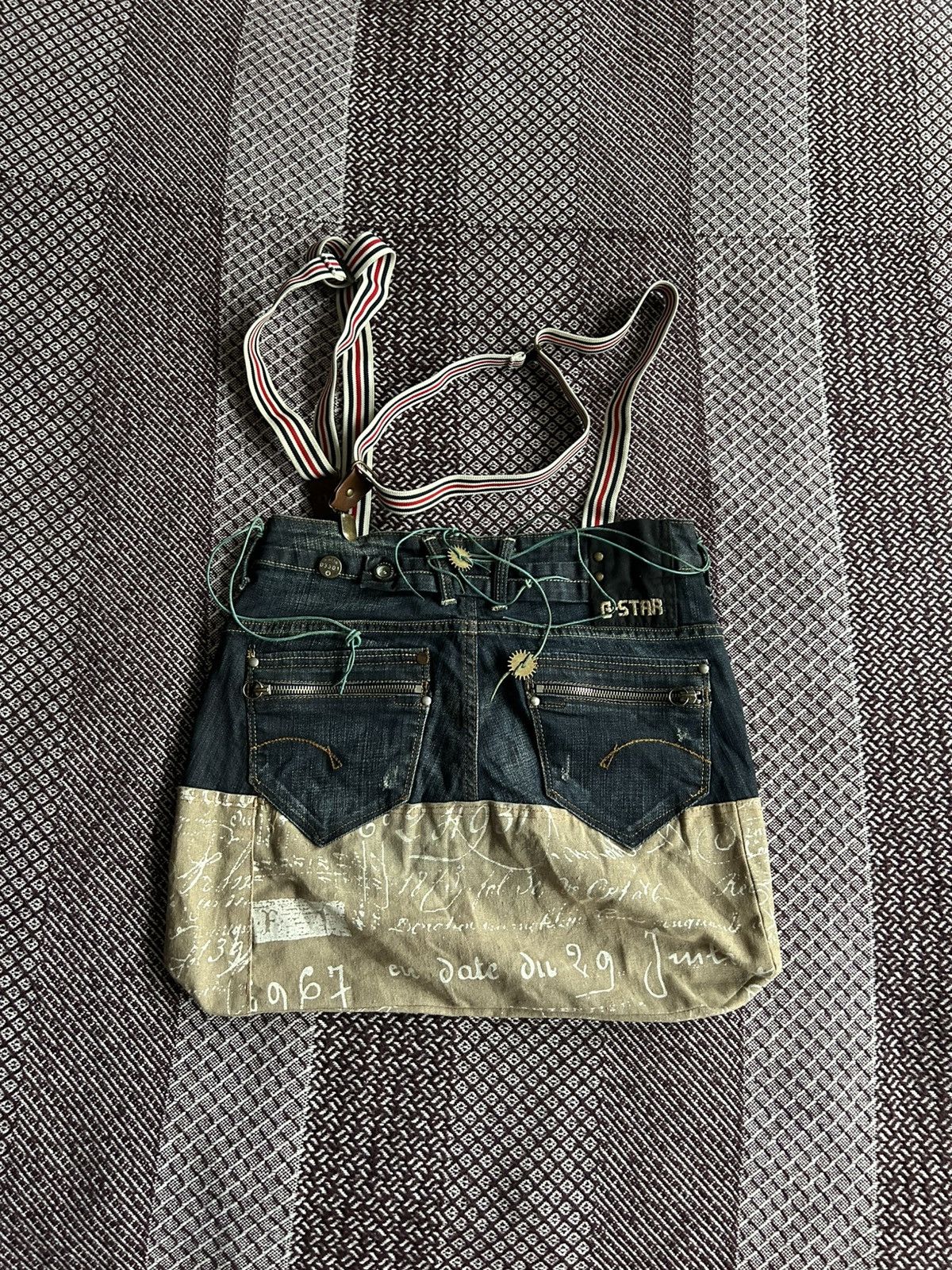 G-Star Vintage G-Star Raw Denim Bags Women Hand Made Skirt Japanese Size ONE SIZE - 1 Thumbnail