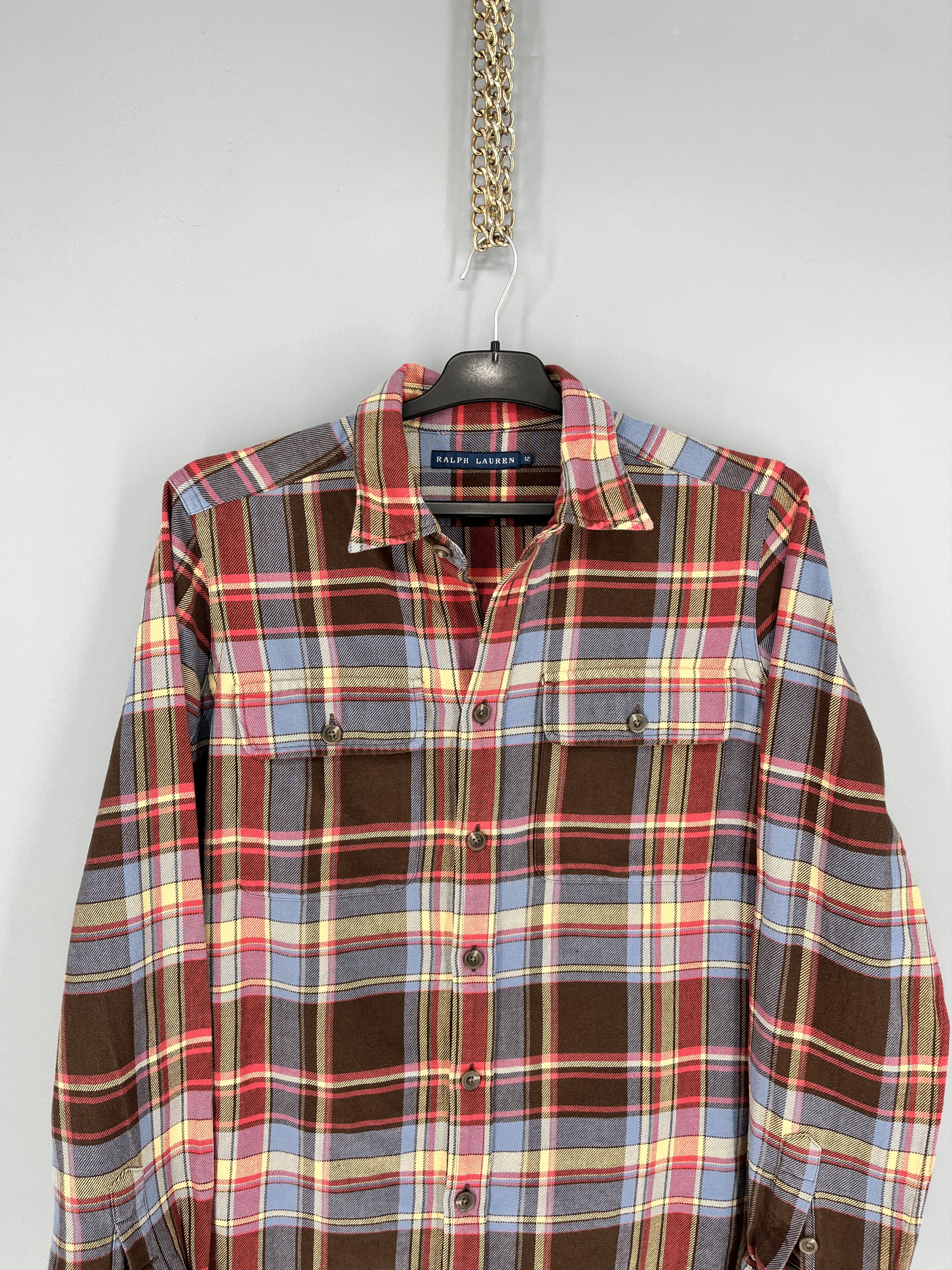 Flannel Vintage Flannel Polo Raplh Lauren Plaid Shirt Travis style Size US S / EU 44-46 / 1 - 6 Thumbnail