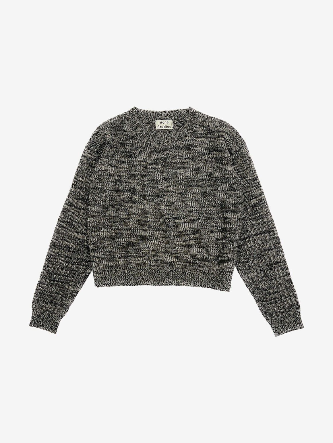Acne Studios 🔥SS14 Acne Studios Bird Linen Mix Boxy Cropped Sweater Size XS / US 0-2 / IT 36-38 - 4 Thumbnail