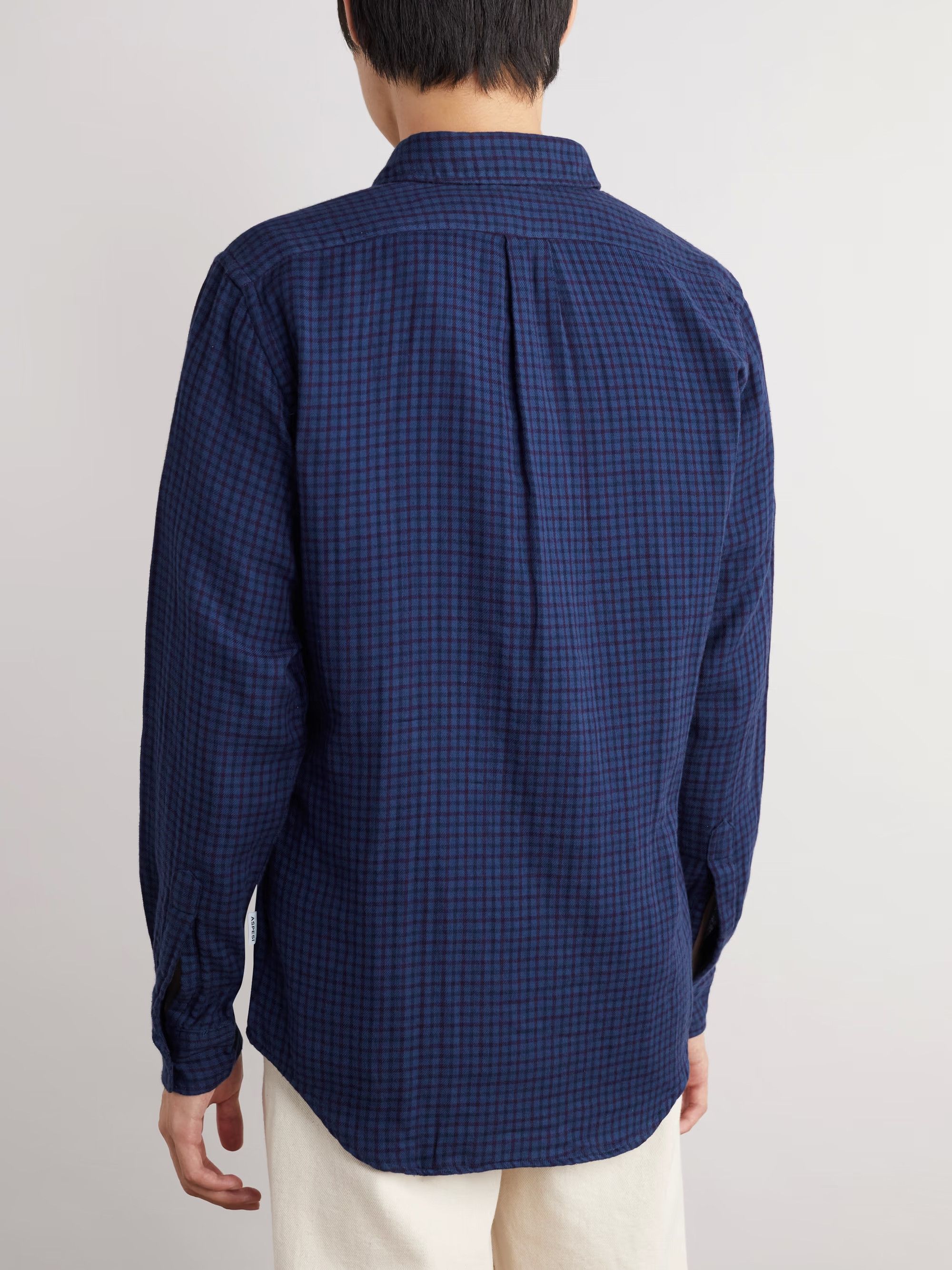 Aspesi ASPESI New Robert blue check button down flannel shirt M Size US M / EU 48-50 / 2 - 3 Thumbnail