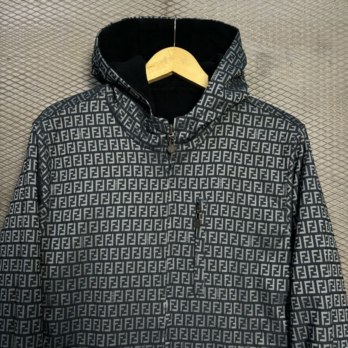 Fendi Vintage Fendi Zucca Reversible Jacket Size US M / EU 48-50 / 2 - 2 Thumbnail