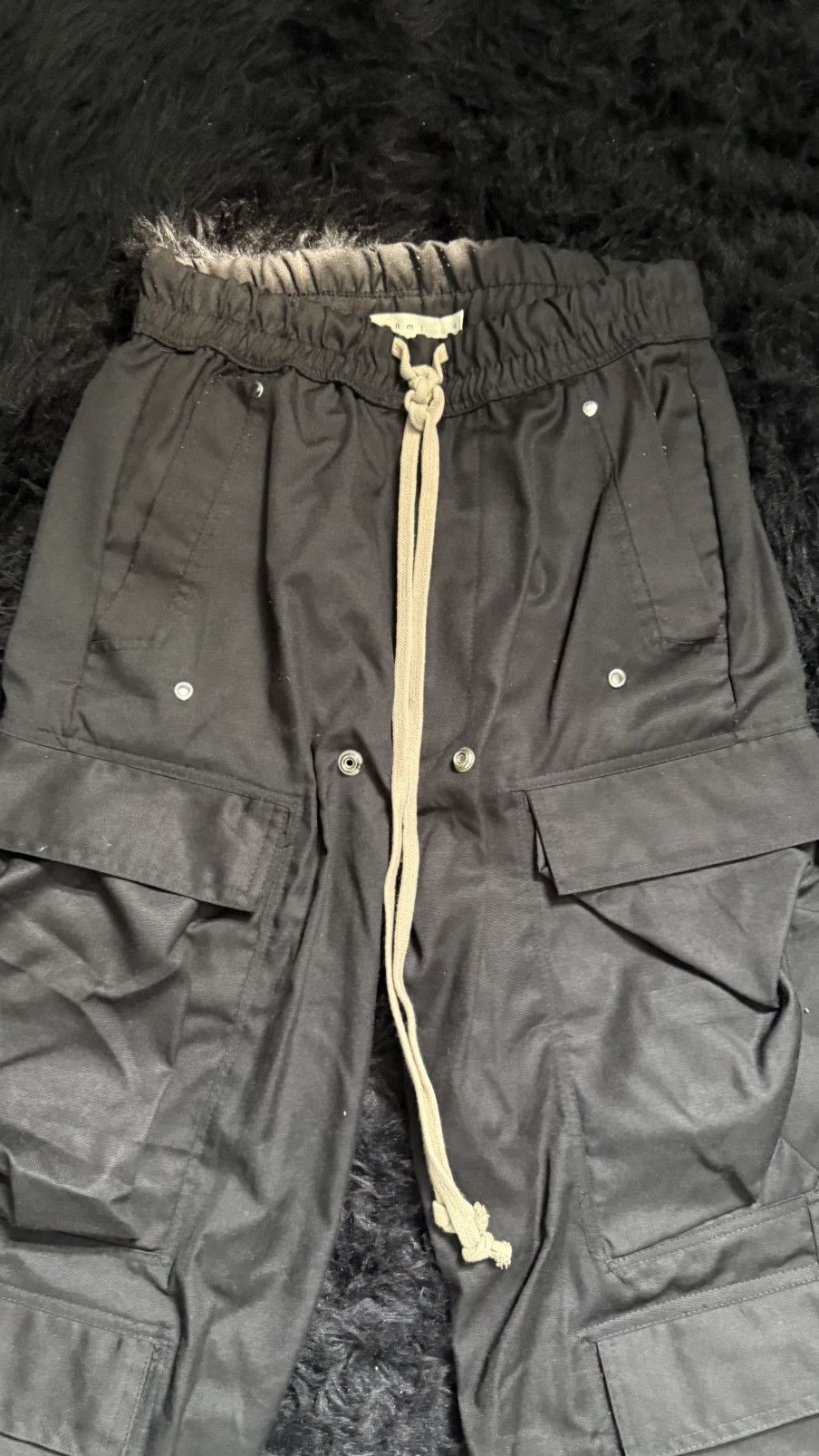MNML mnml black baggy cargo pants Size US 30 / EU 46 - 2 Thumbnail