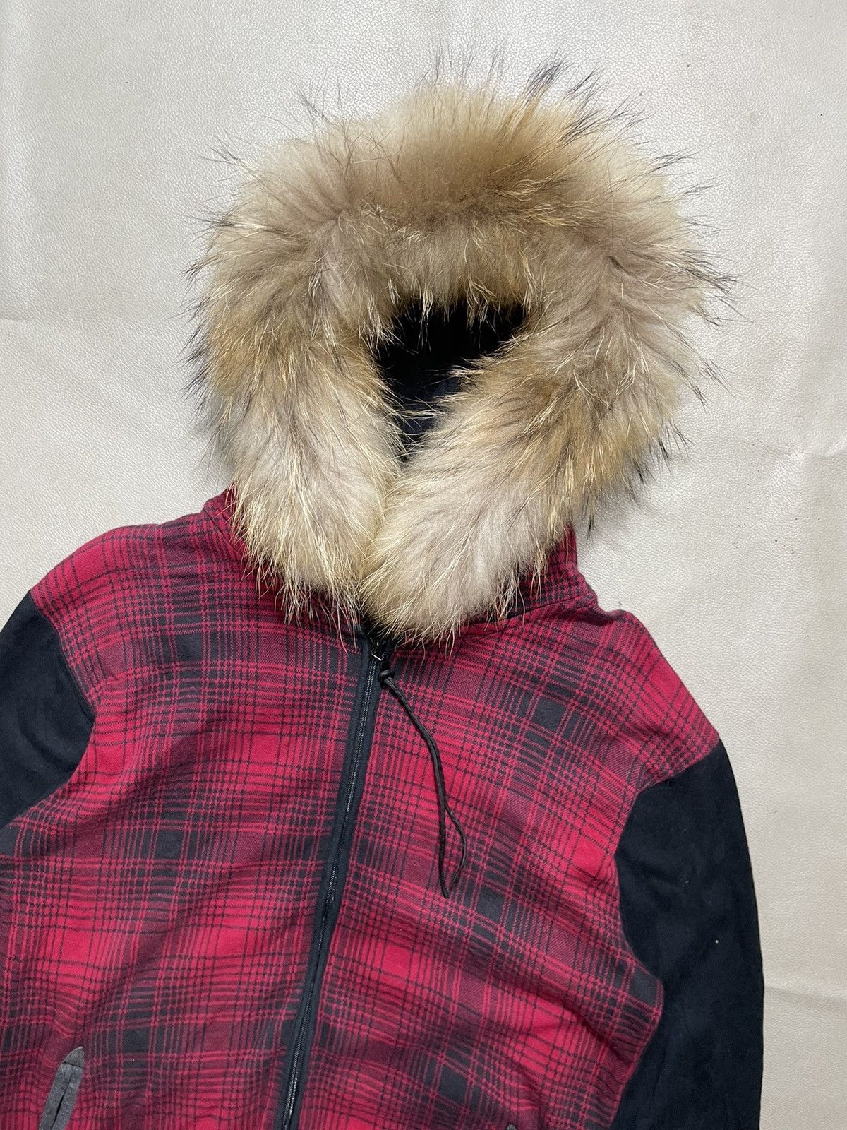If Six Was Nine Japanese Zip Plaid fur hoodie western style Size US L / EU 52-54 / 3 - 2 Thumbnail