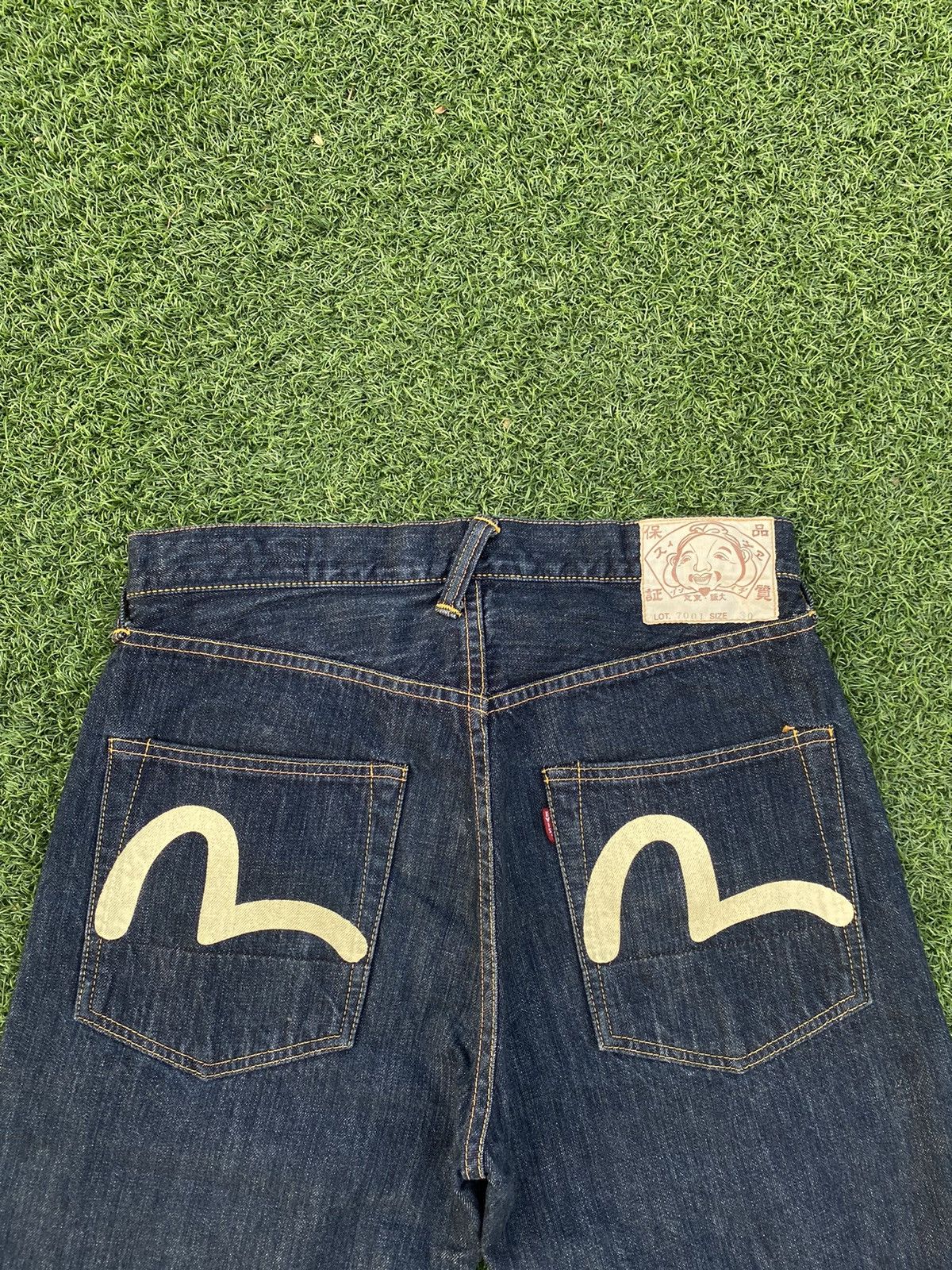 Evisu EVISU SHORT PANTS DENIM WITH WHITE SEA GULLS MADE IN JAPAN Size US 31 - 2 Thumbnail