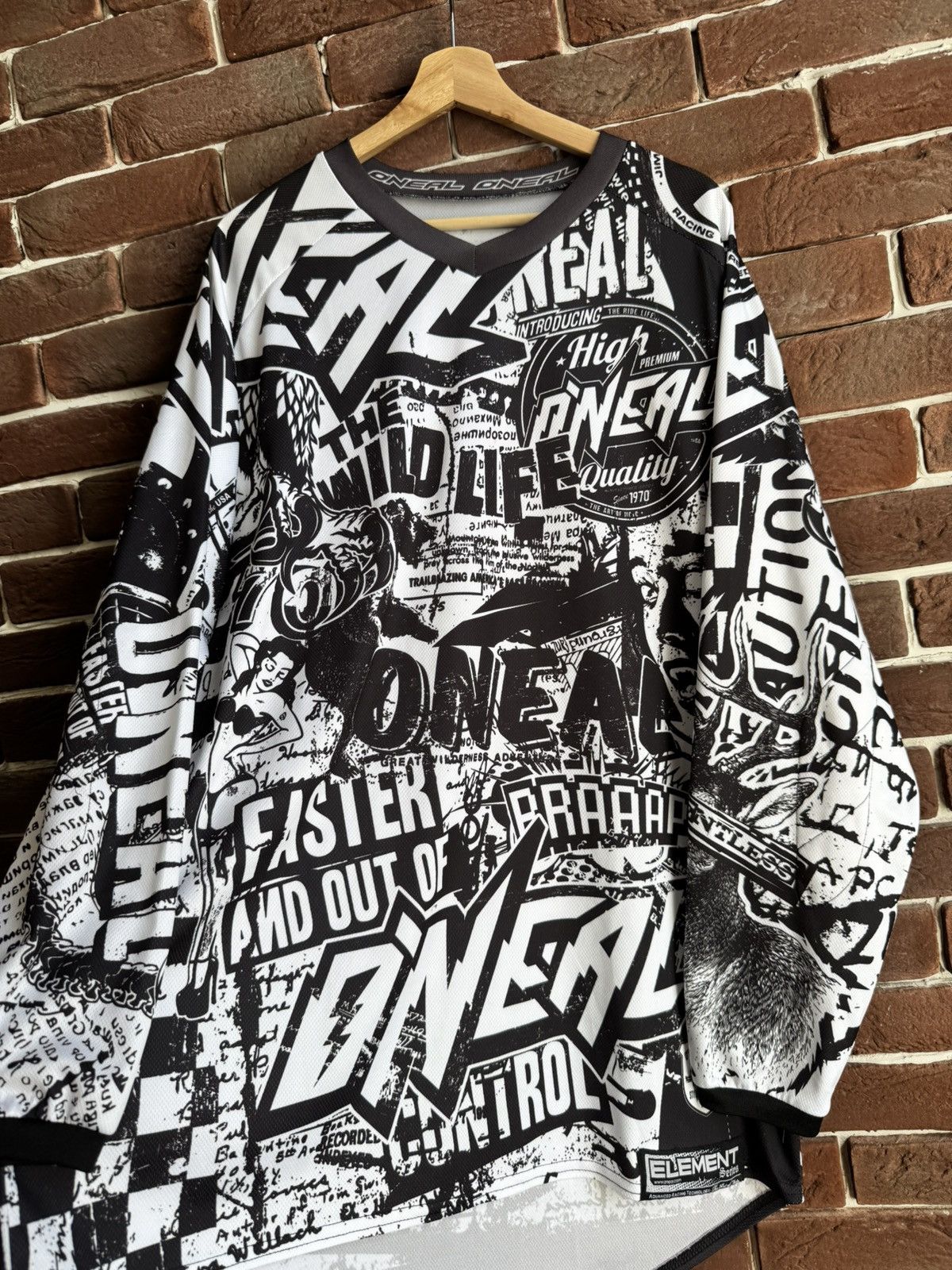 O'Neill O’Neal Motocross AOP Jersey Element Punk Rock Racing Rare Size US XL / EU 56 / 4 - 5 Thumbnail