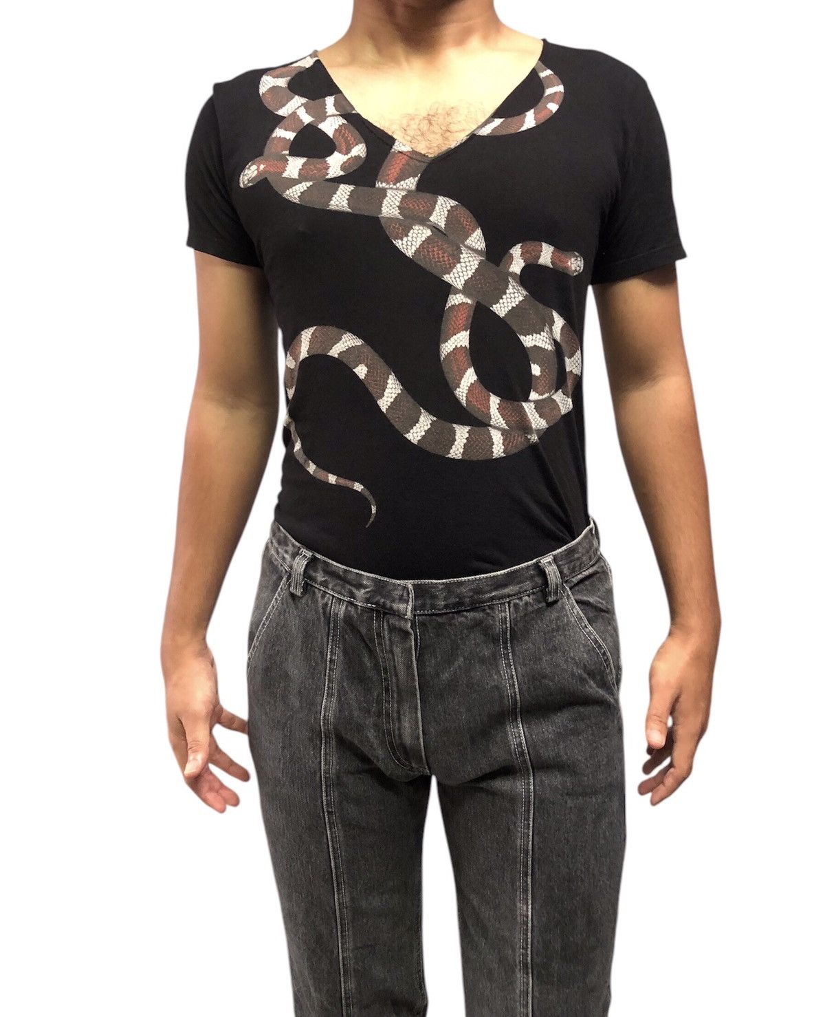 Japanese Brand Civarize Snake Print Logo Tee Size US S / EU 44-46 / 1 - 6 Thumbnail