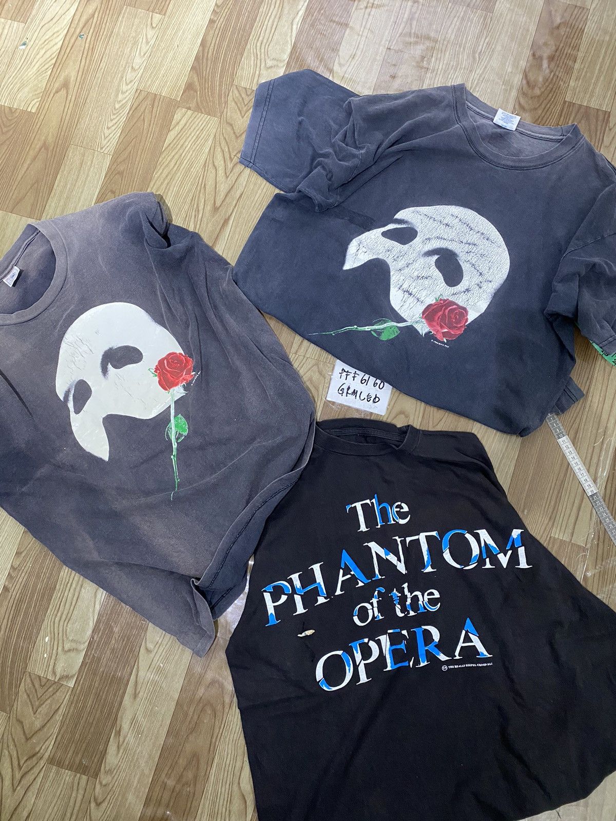 Image of Grail x Vintage Original Vintage Phantom Of The Opera Shirt 1986 in Black, Men's (Size XL)