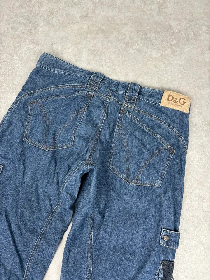 Dolce & Gabbana AW2004 Dolce & Gabbana Navy Denim Cargo Jeans Size US 34 / EU 50 - 7 Thumbnail