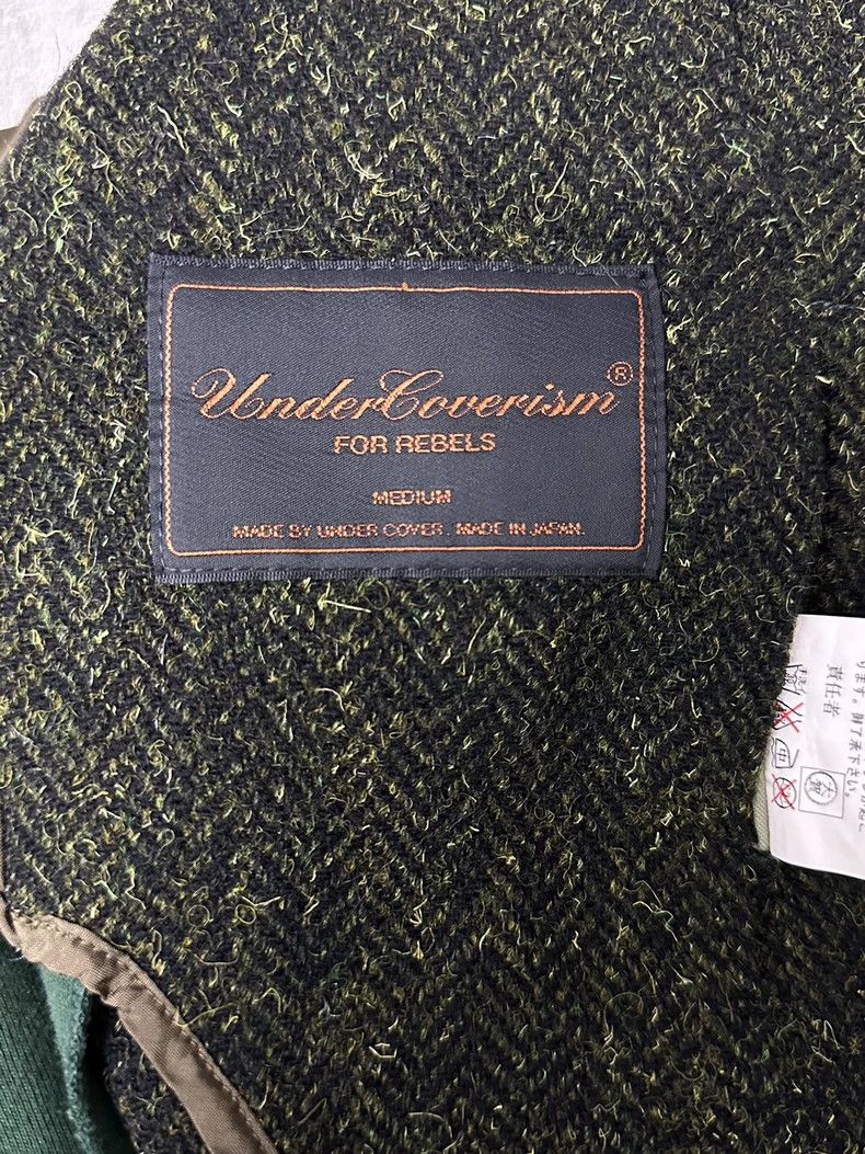 Undercover UNDERCOVER size m 03aw Green Splicing Deconstructed blazer Size 36R - 3 Thumbnail