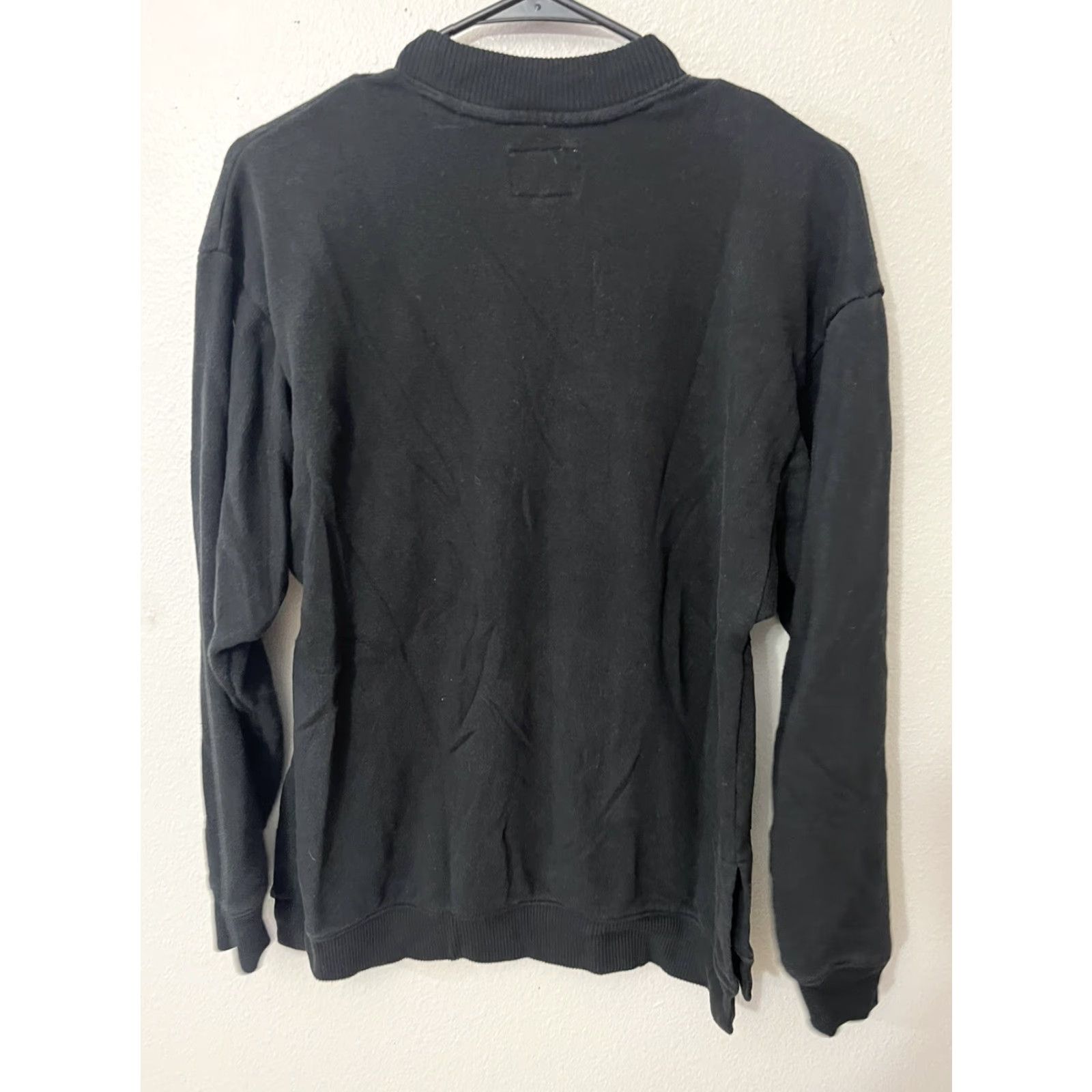American Eagle Outfitters American Eagle Outfitters Womens Black Soft Chunky Knit Pullover Sweater XS Long Sleeve Casual Size XS / US 0-2 / IT 36-38 - 2 Thumbnail
