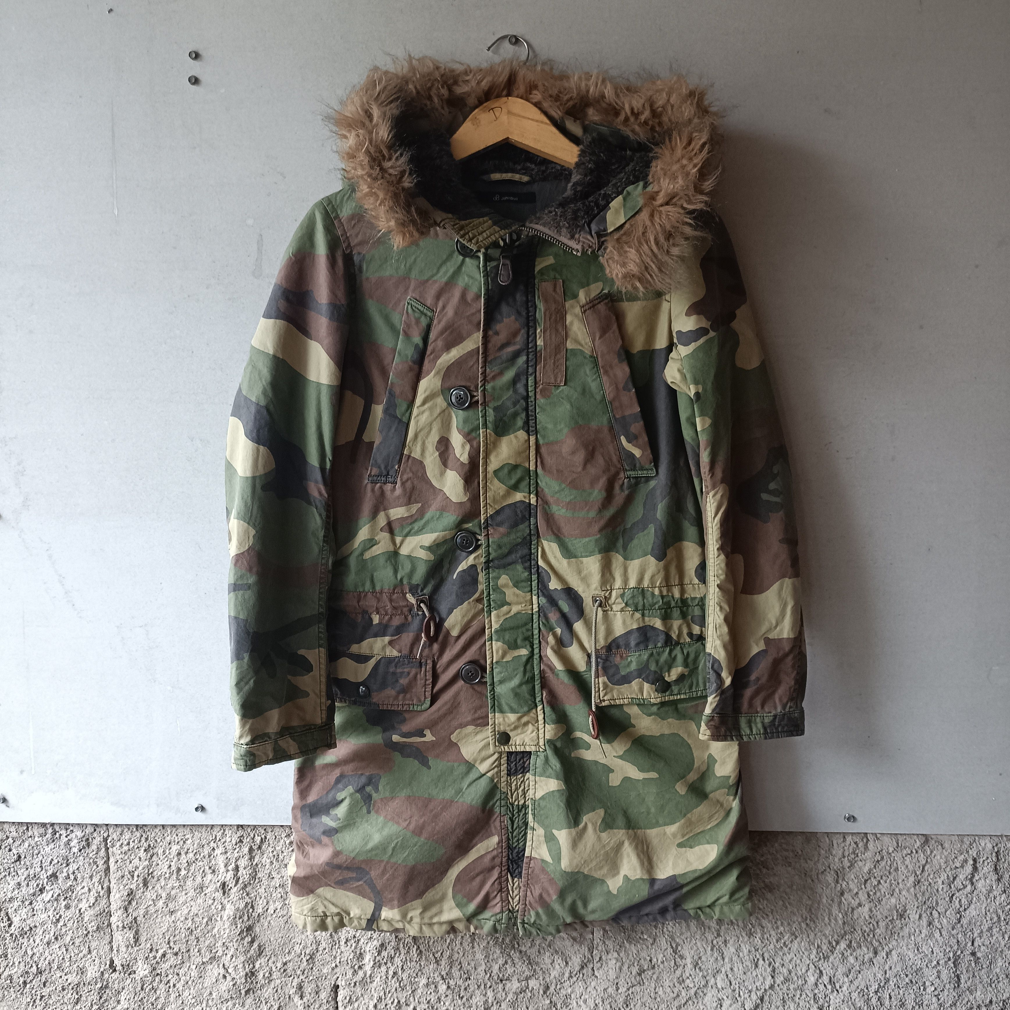 2000s Johnbull N-3B Parka Jacket Military Camo LGB Goa style