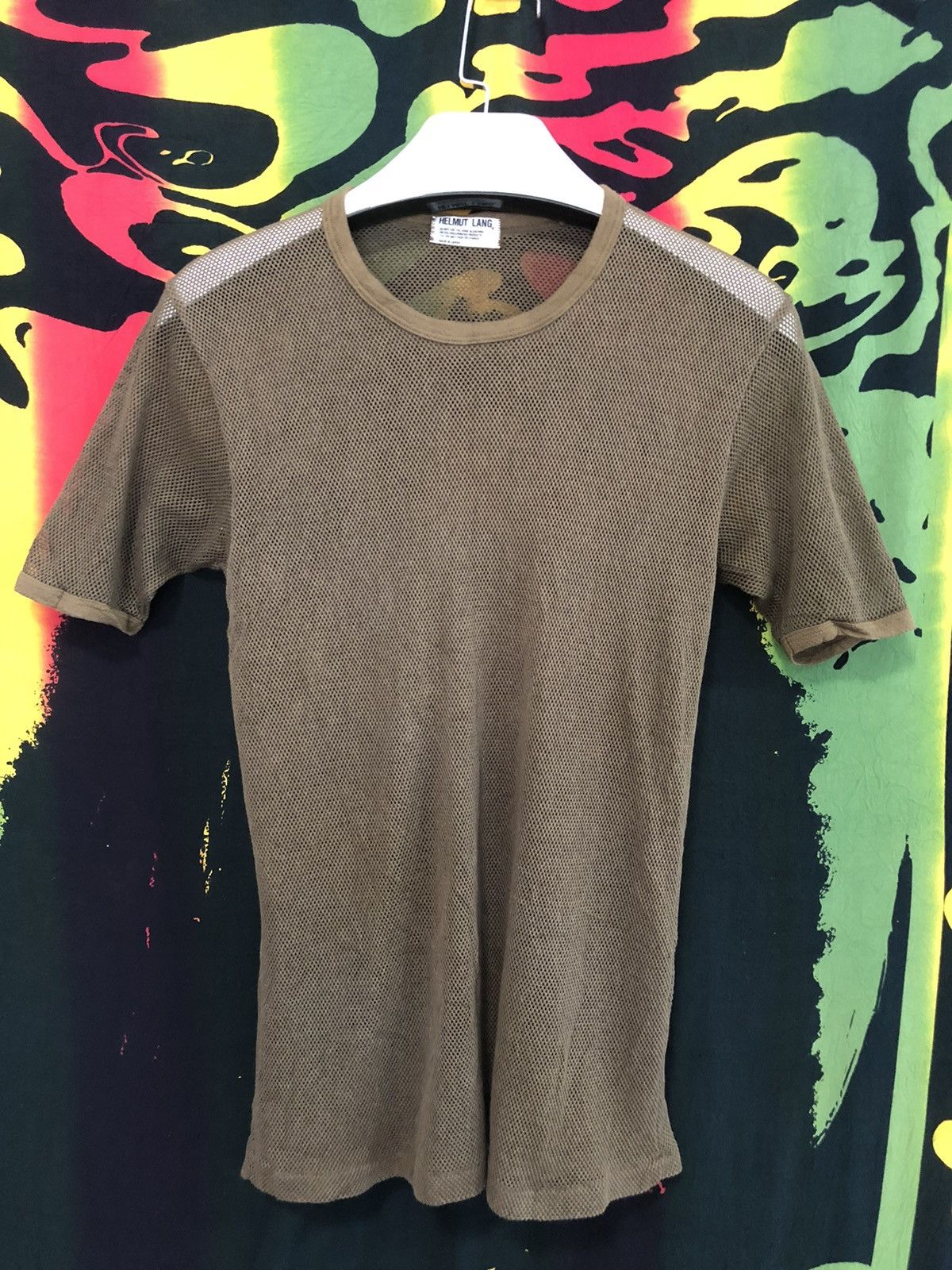 Helmut Lang × Vintage Vintage Helmut Lang mesh stretchy Tshirt Size US M / EU 48-50 / 2 - 15 Thumbnail
