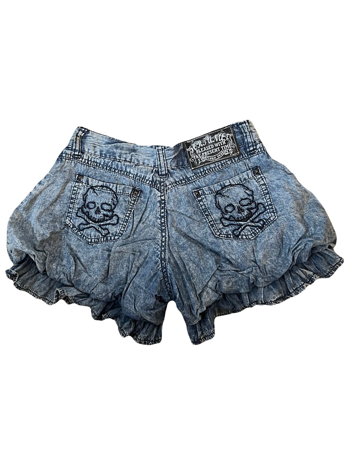 Japanese Brand Vintage Japanese Pumpkin skull shorts ☠️🖤 Size 26" / US 2 / IT 38 - 4 Thumbnail