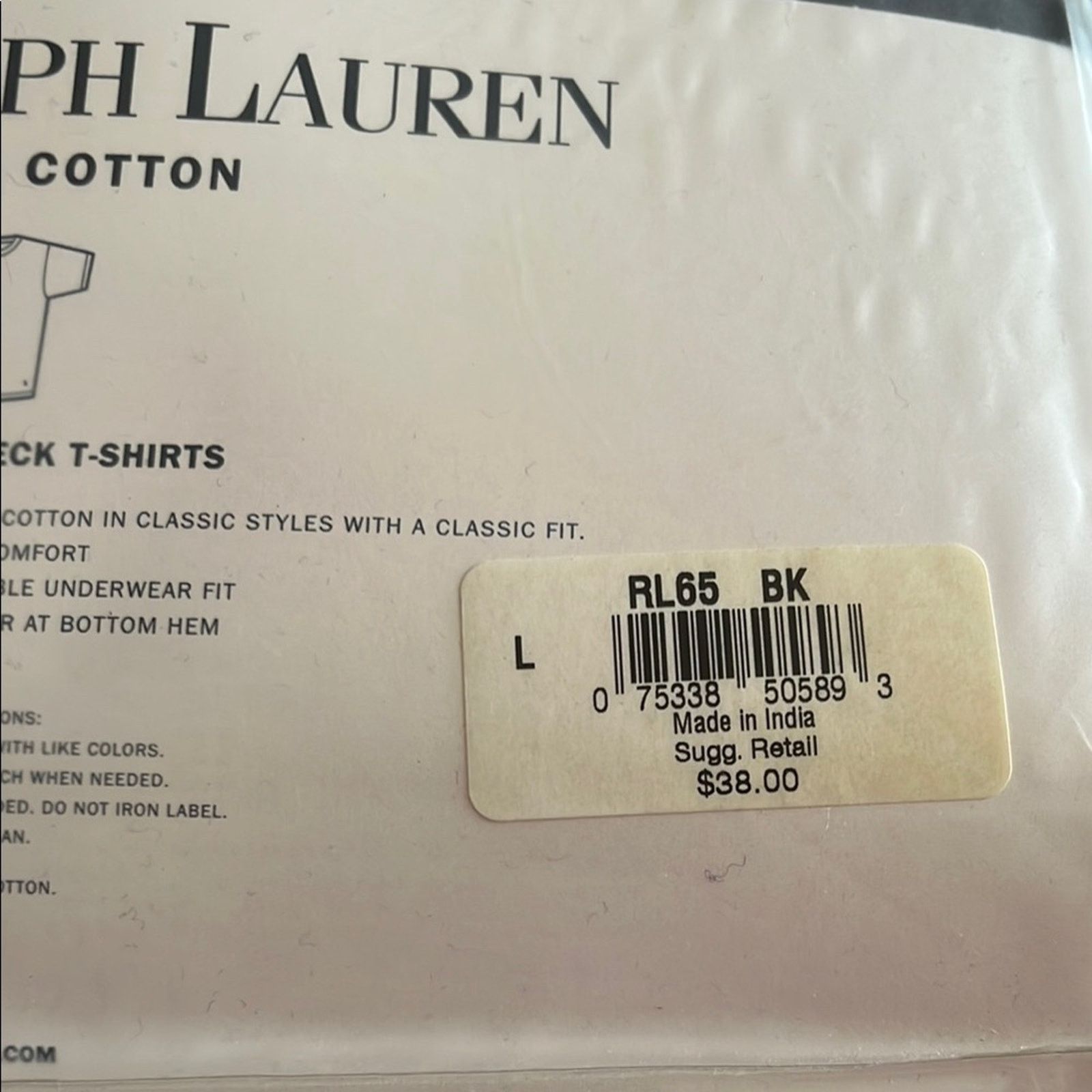 Polo Ralph Lauren VTG NWT Polo Ralph Lauren Shirts 3pc Black Crew Neck Size L Size US L / EU 52-54 / 3 - 4 Thumbnail