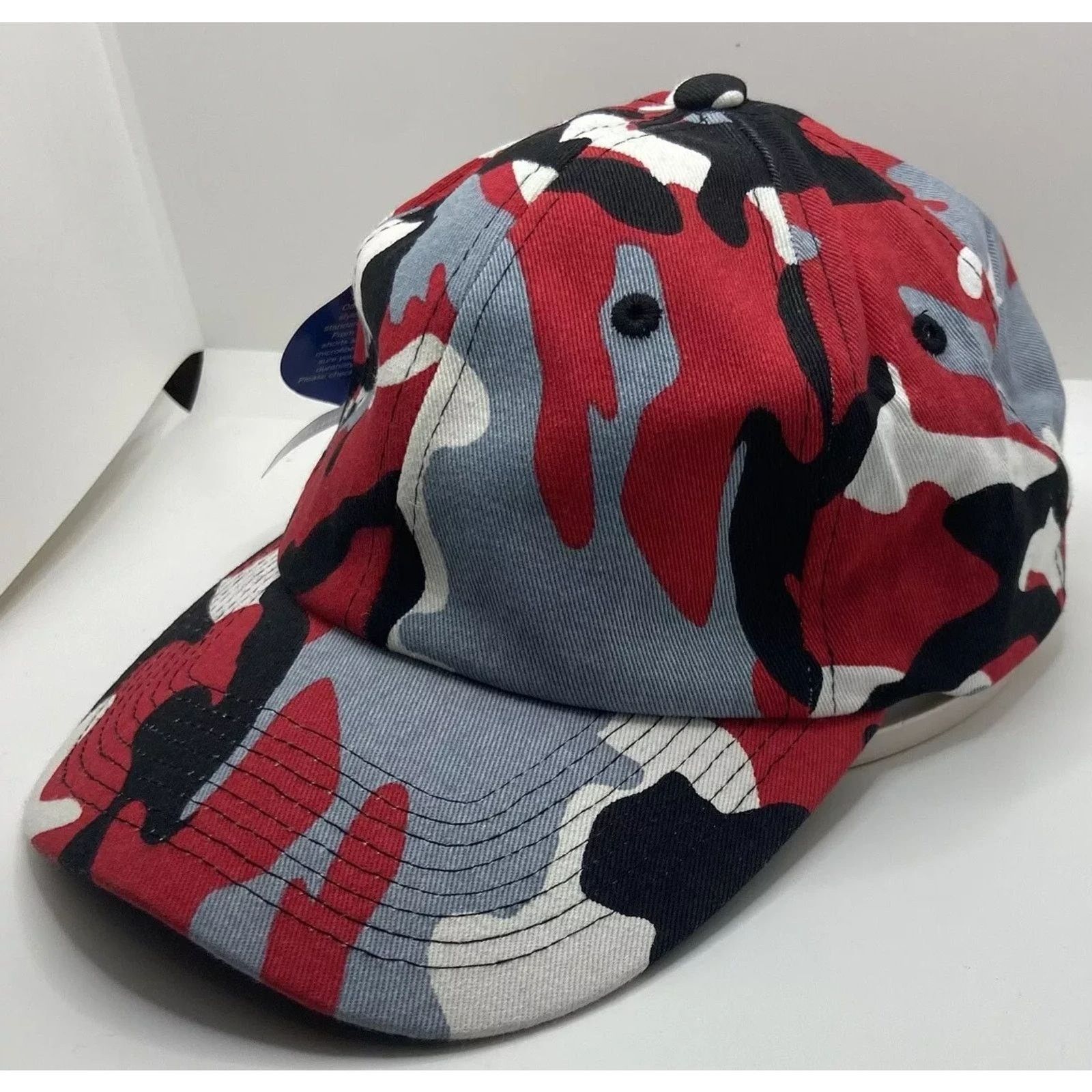 Other Baseball Cap - Adjustable - Red/White/Gray/Black Patterned Size ONE SIZE - 7 Thumbnail