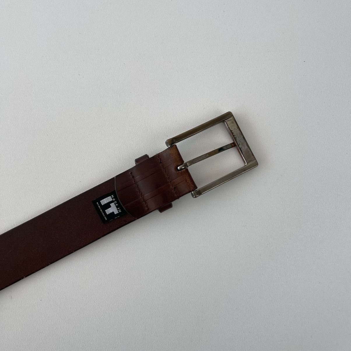 Versace Jeans Couture Versace Jeans Couture Leather Belt Brown CV0F14/80542 Size 32 - 6 Thumbnail