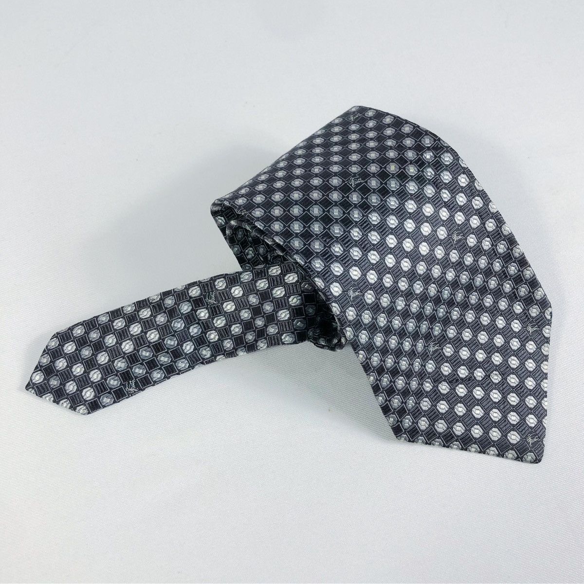 Burberry Prorsum Rare Vintage Burberrys Monogram Silk Tie Made in Italy Size ONE SIZE - 10 Thumbnail