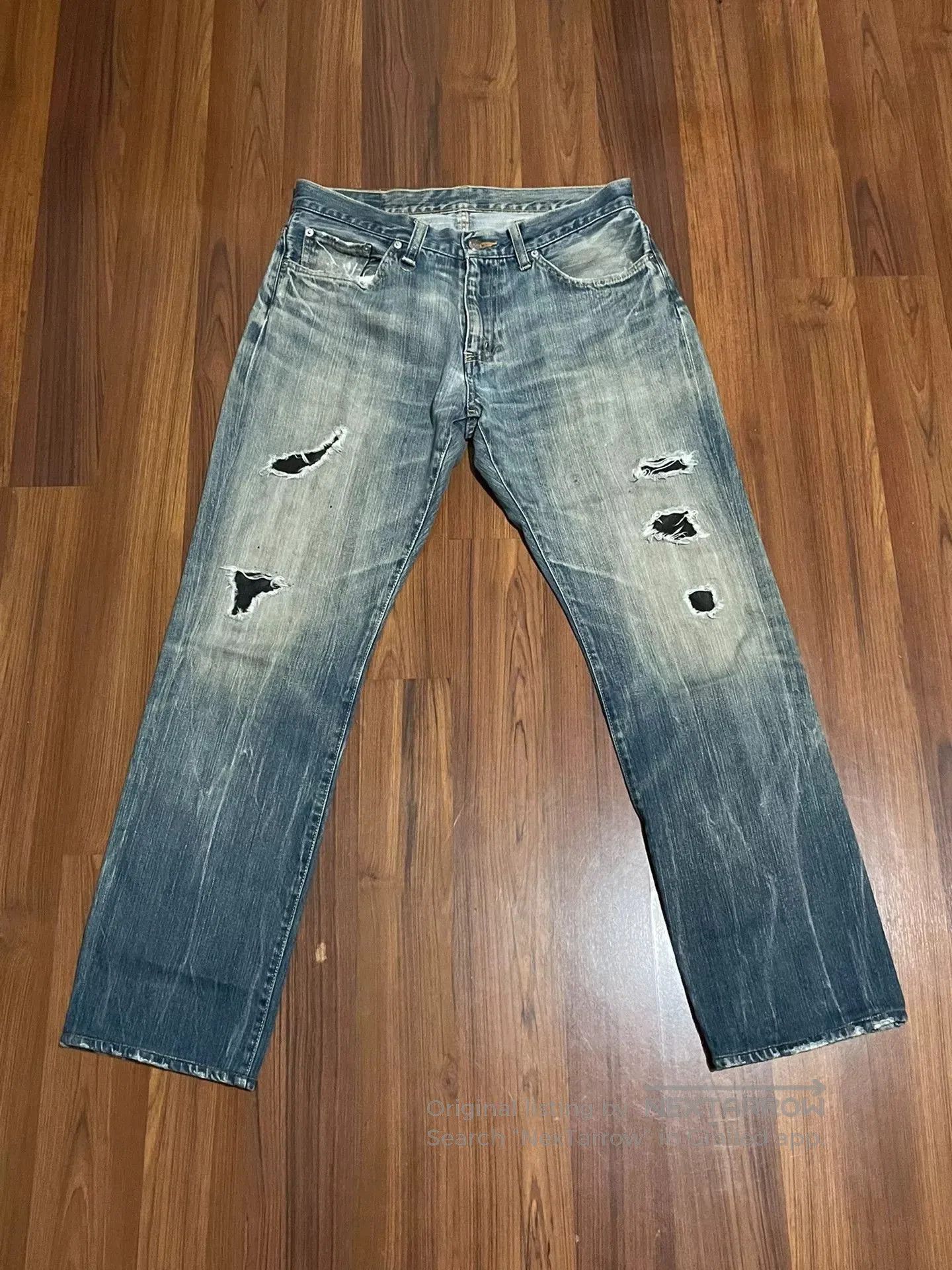 Sophnet. SOPHNET Japanese Wash Distressed Jeans. Size US 32 / EU 48 - 1 Thumbnail