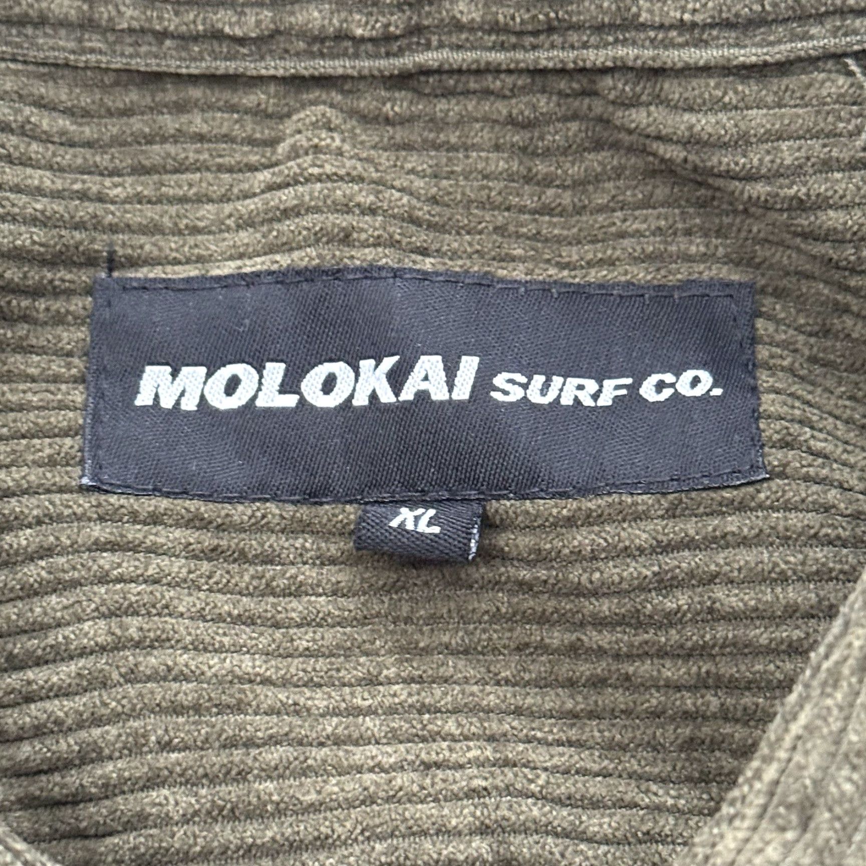 Layer 8 Molokai Surf Co. Corduroy Shirt XL Green Long Sleeve Button-Up Casual Men’s Pocketed Corduroy Shirt Size US XL / EU 56 / 4 - 2 Thumbnail