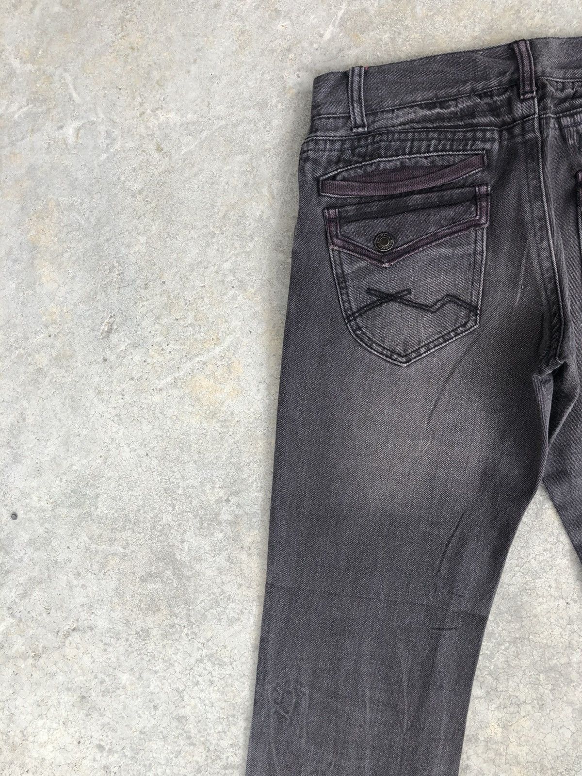 If Six Was Nine Flared Male Bootcut Jeans Distessed Denim Size US 31 - 9 Thumbnail