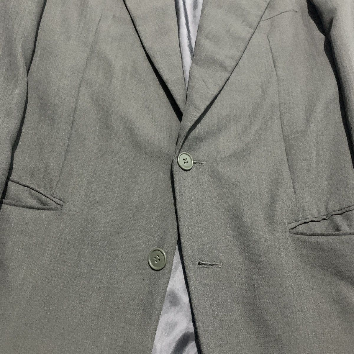 Giorgio Armani Giorgio Armani 1980s Moss Green Wool Blazer Size 46R - 5 Thumbnail