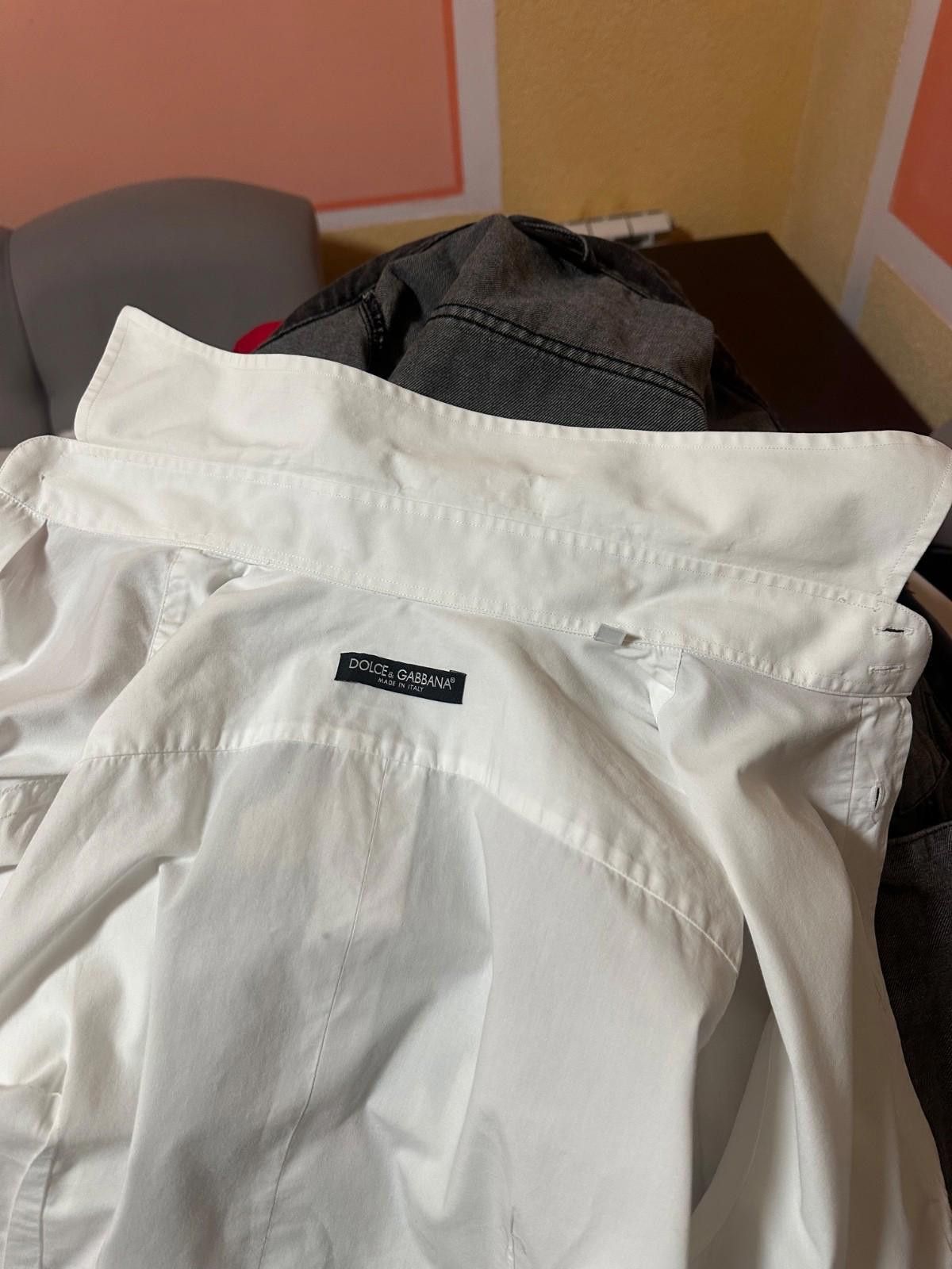 Dolce & Gabbana Dolce & Gabbana Gold White Long Sleeve Button Down Shirt 40 Size US M / EU 48-50 / 2 - 8 Thumbnail