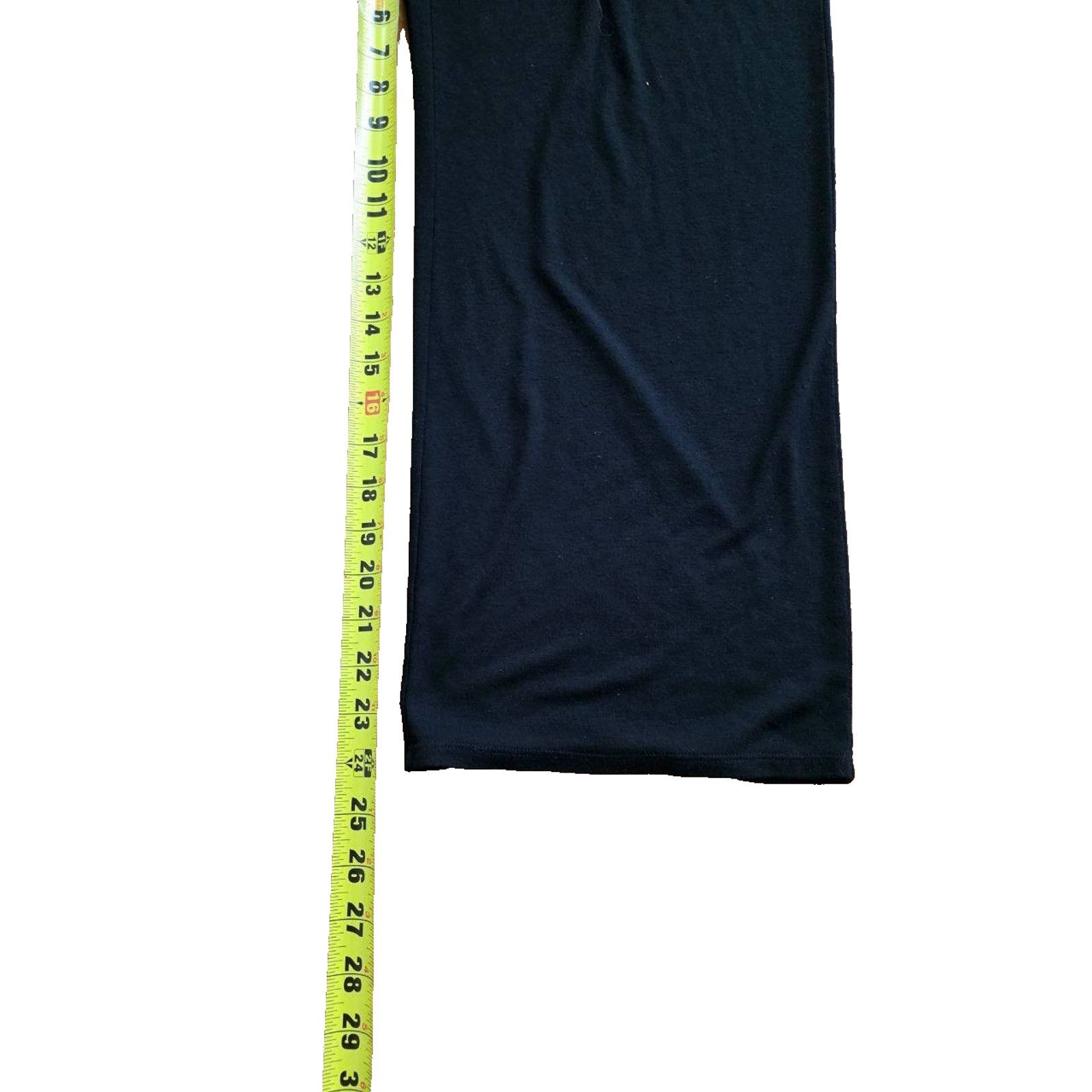 Modern Notoriety Natori Women's Black home wide leg Y2K Pants X-Large A001460 Size 32" / US 10 / IT 46 - 7 Thumbnail