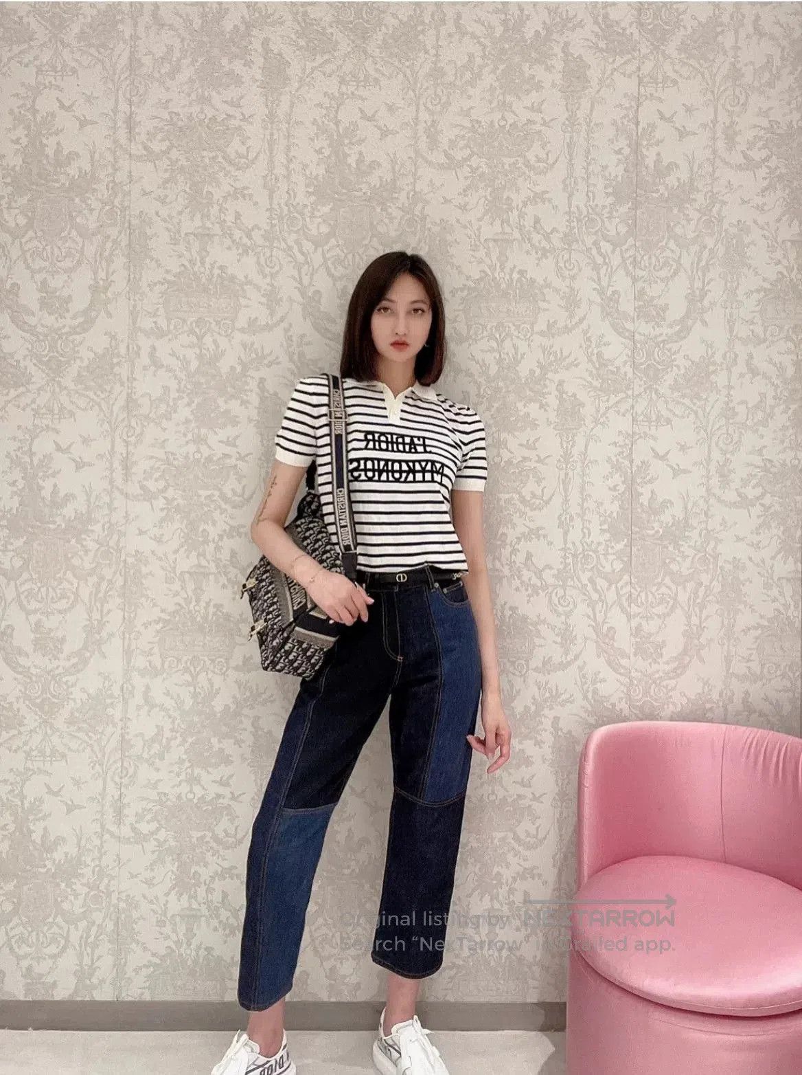 Dior Dior Patchwork Wide-Leg Jeans. Size 35" - 5 Thumbnail