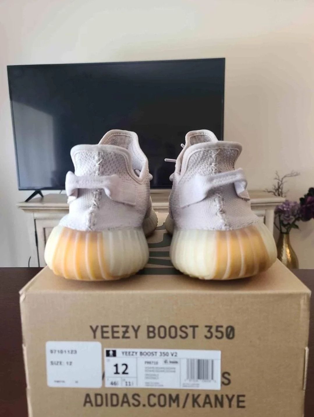Adidas Yeezy Boost 350 V2 Sesame Size US 12 / EU 45 - 6 Thumbnail