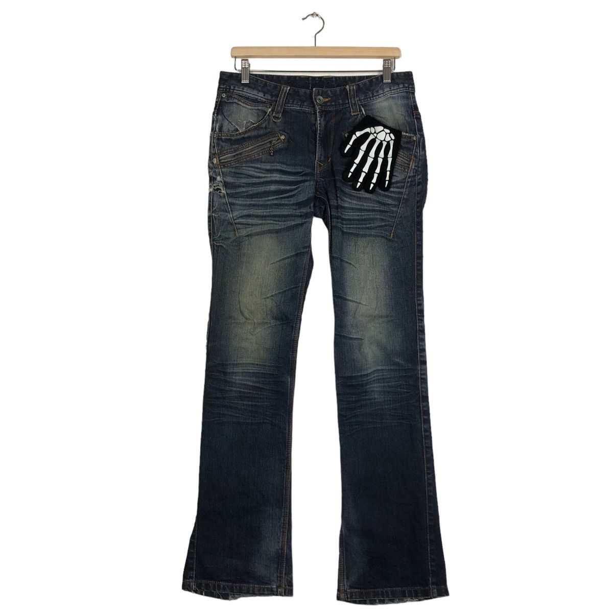 Japanese Brand 🔥90’s NICOLE CLUB FOR MEN BOW CUT DENIM JEANS ISSEY MIYAKE Size US 30 / EU 46 - 2 Thumbnail