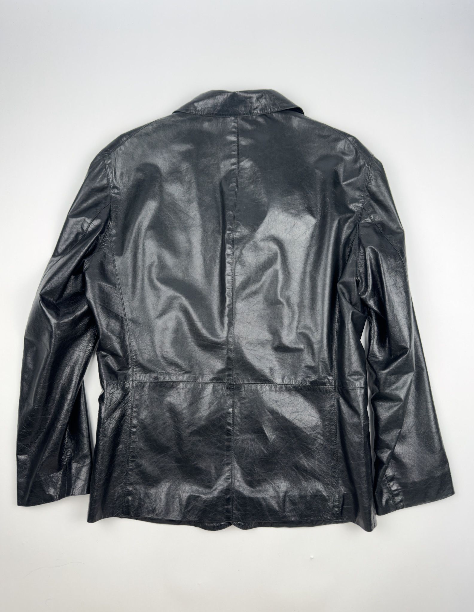 Jil Sander × Raf Simons Jil Sander Leather 2B Blazer | Grailed