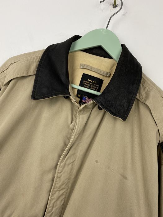 Blouson Avirex A2 En Cuir - Taille 2XL, Style Militaire Vintage, Occasion Très Bon état