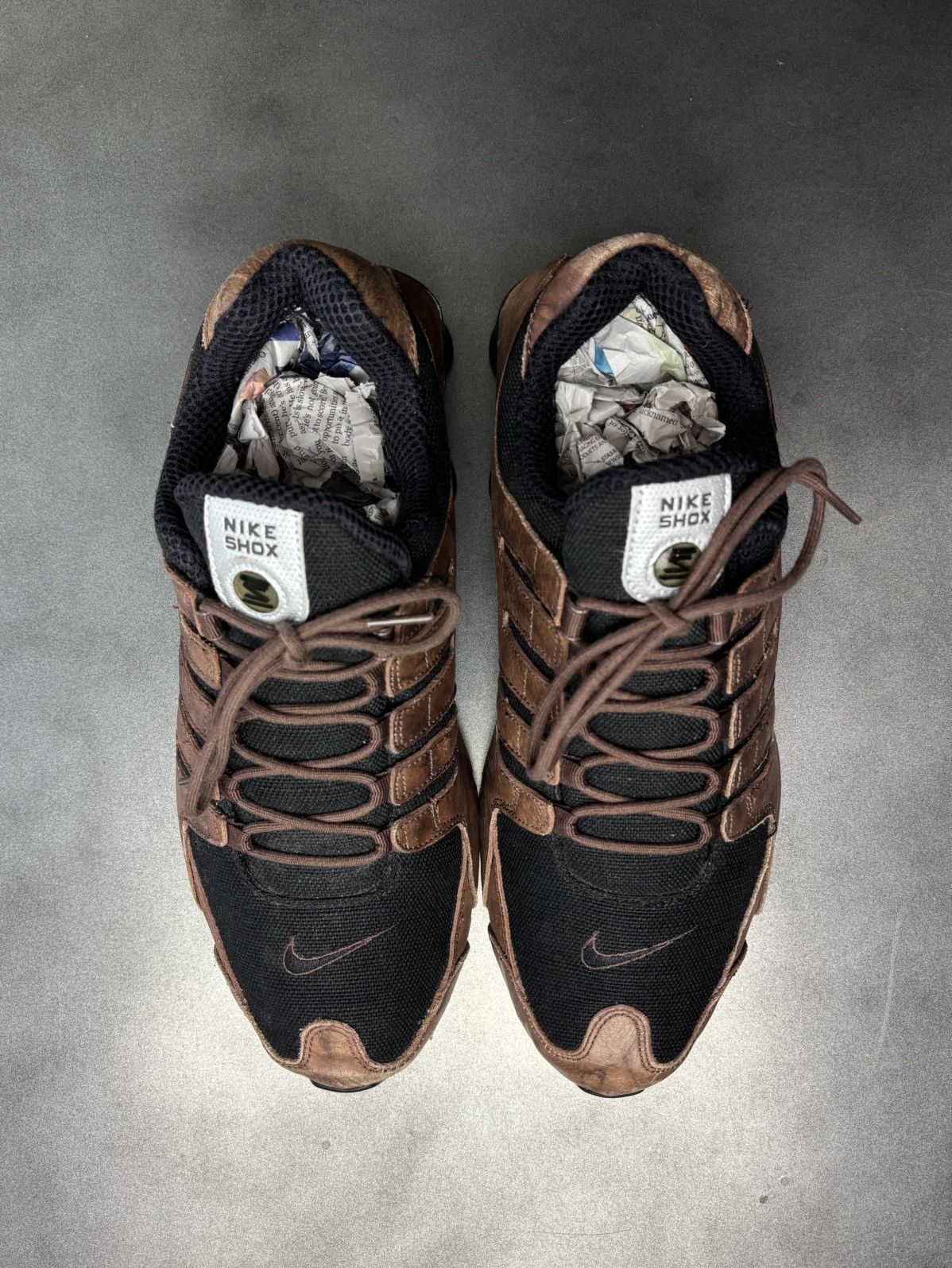 Nike × Vintage 2006 Nike Shox NZ Leather 309433-201 2000s Vintage EU Mens Size US 11 / EU 44 - 5 Thumbnail