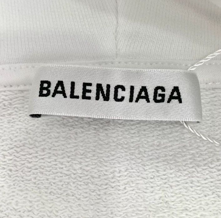 Balenciaga Balenciaga white drawstring hoodie2412-Nextarrow Size US M / EU 48-50 / 2 - 5 Thumbnail